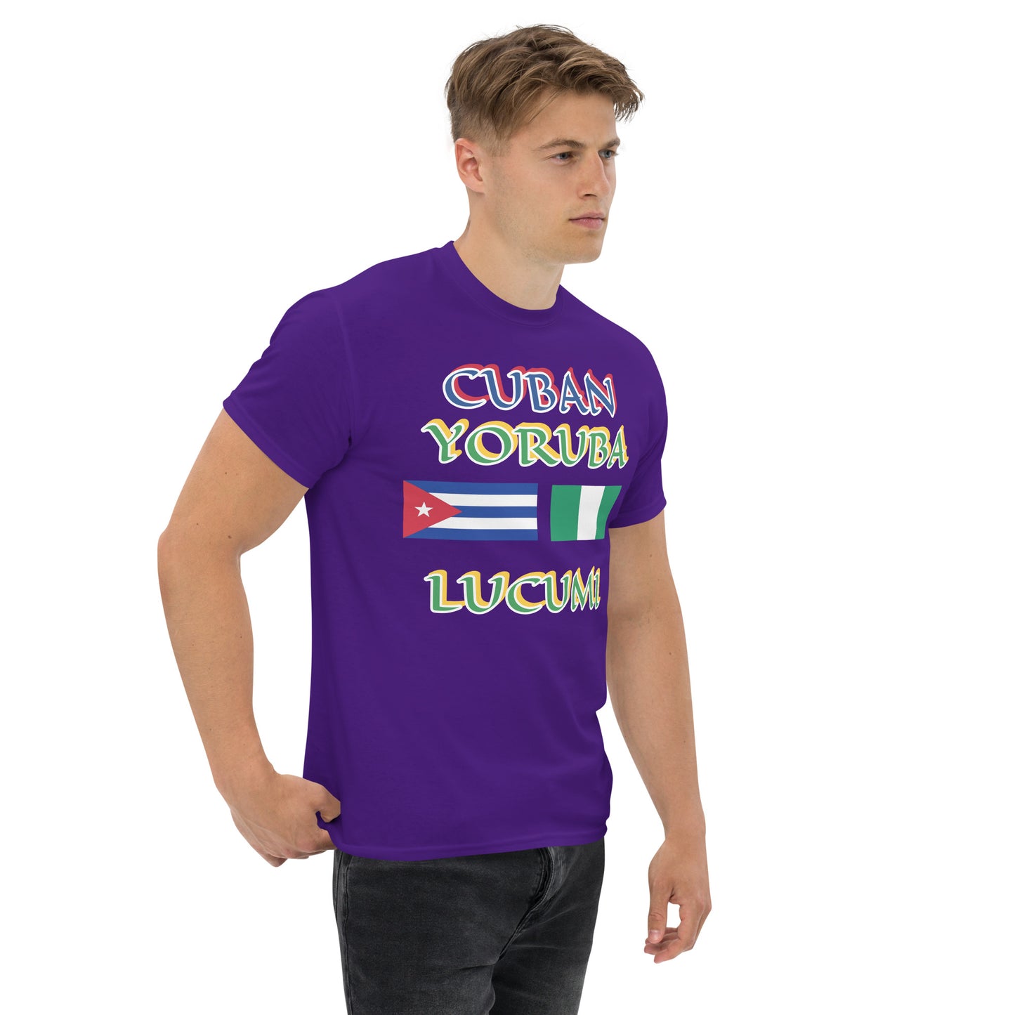 Cuban Yoruba Lucumi Dual Flag Unisex classic tee