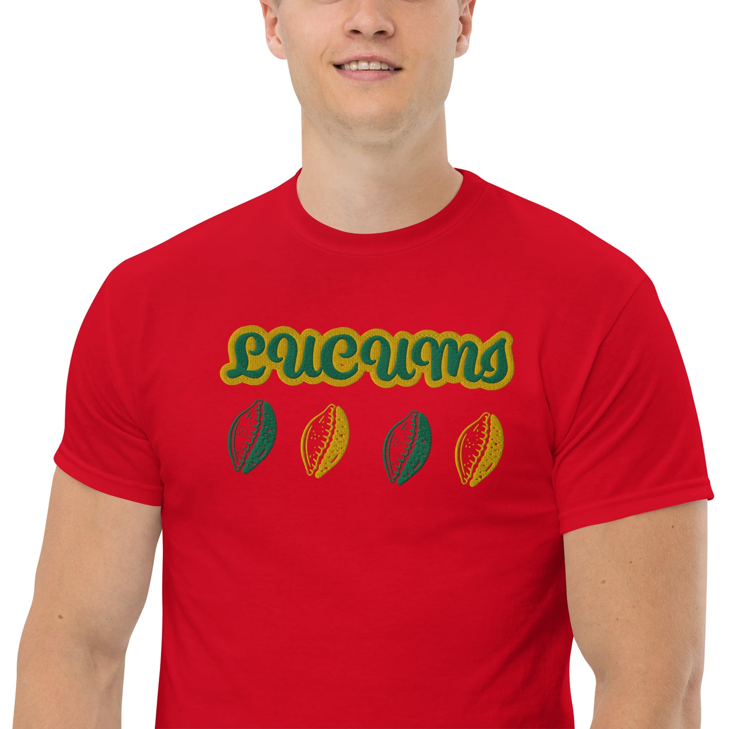 Lucumi Cowrie Embroidered Unisex classic tee