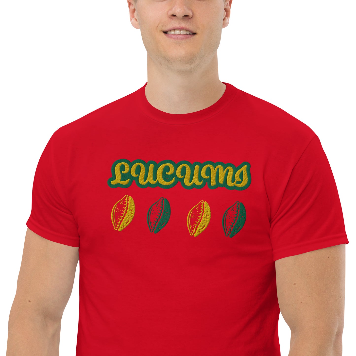 Lucumi Cowrie Reversed Embroidered Unisex classic tee