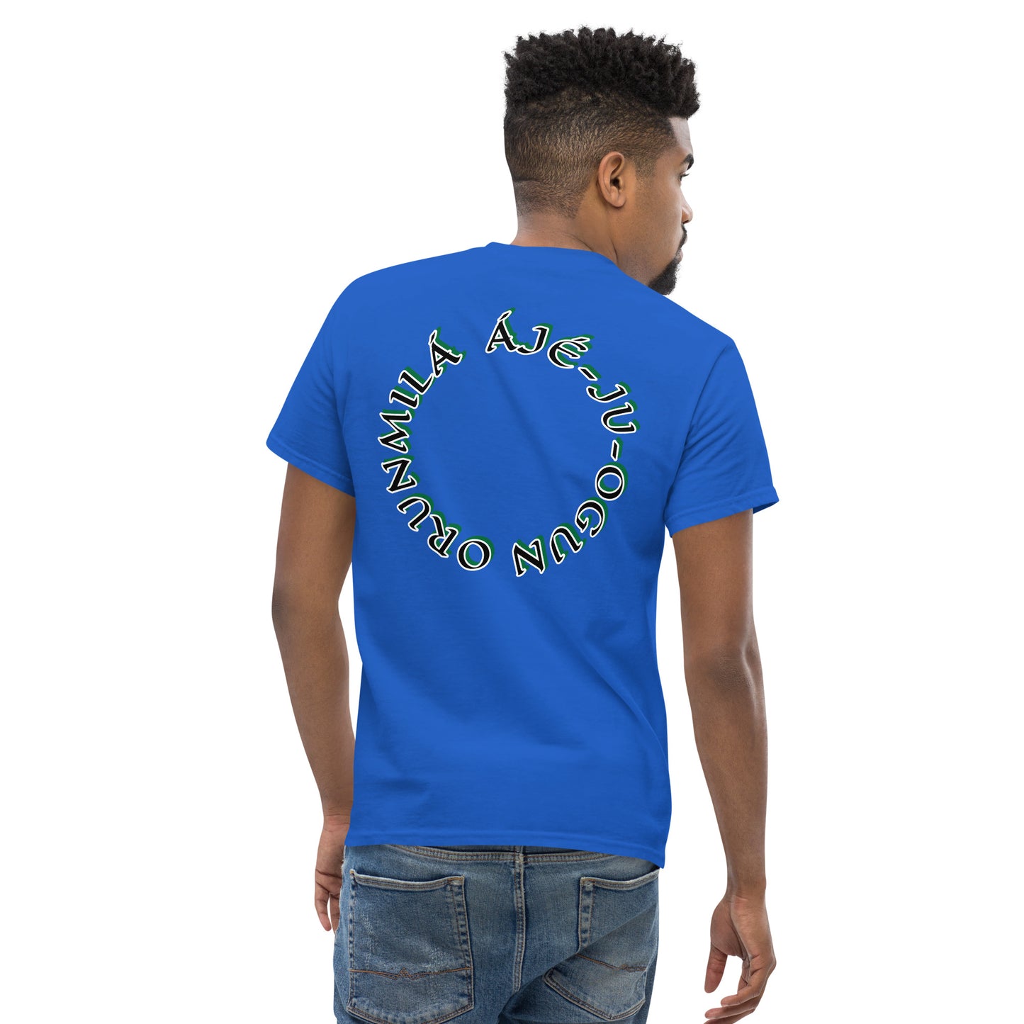 ORUNMILÁ Egbe IRÉ ÀWO Ifa Aje ju Ogun Reverse Unisex classic tee