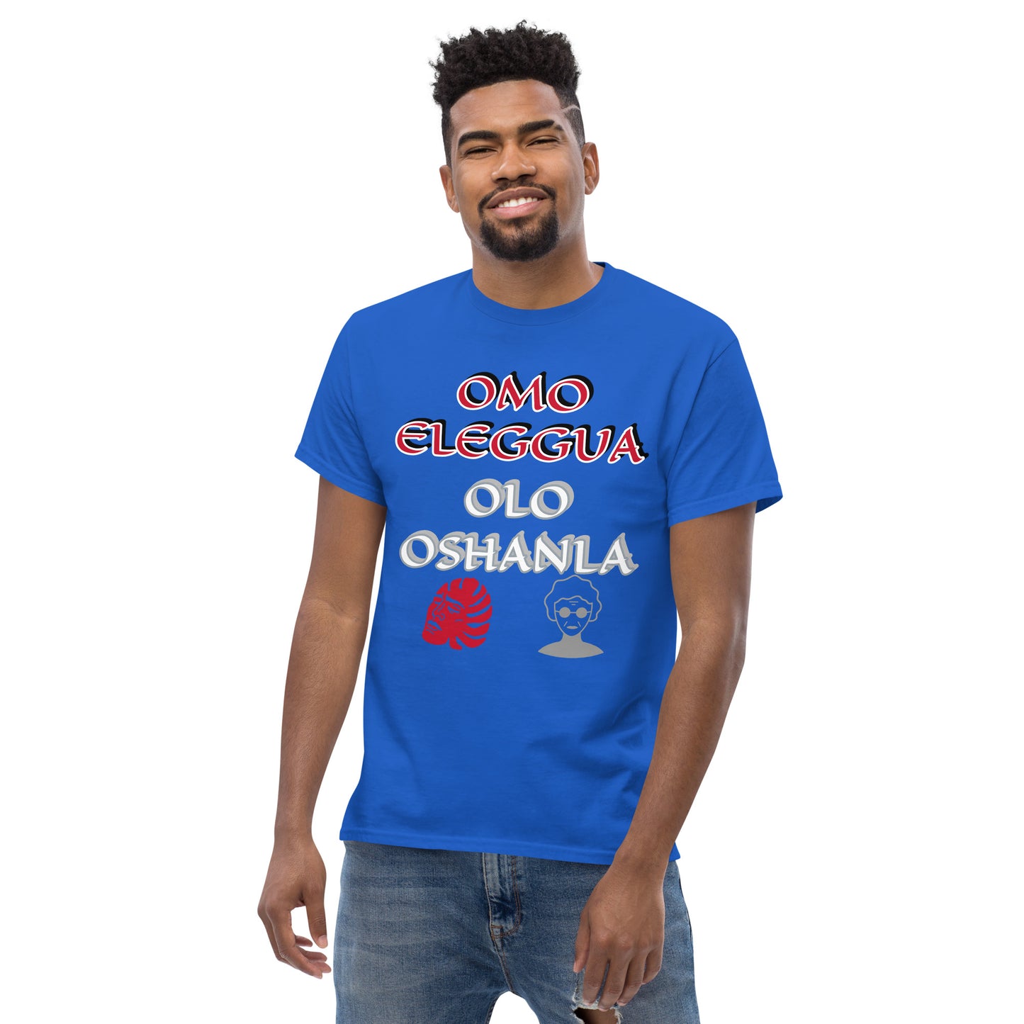 Omo Eleggua Olo OSHANLA icon Lucumi Unisex classic tee