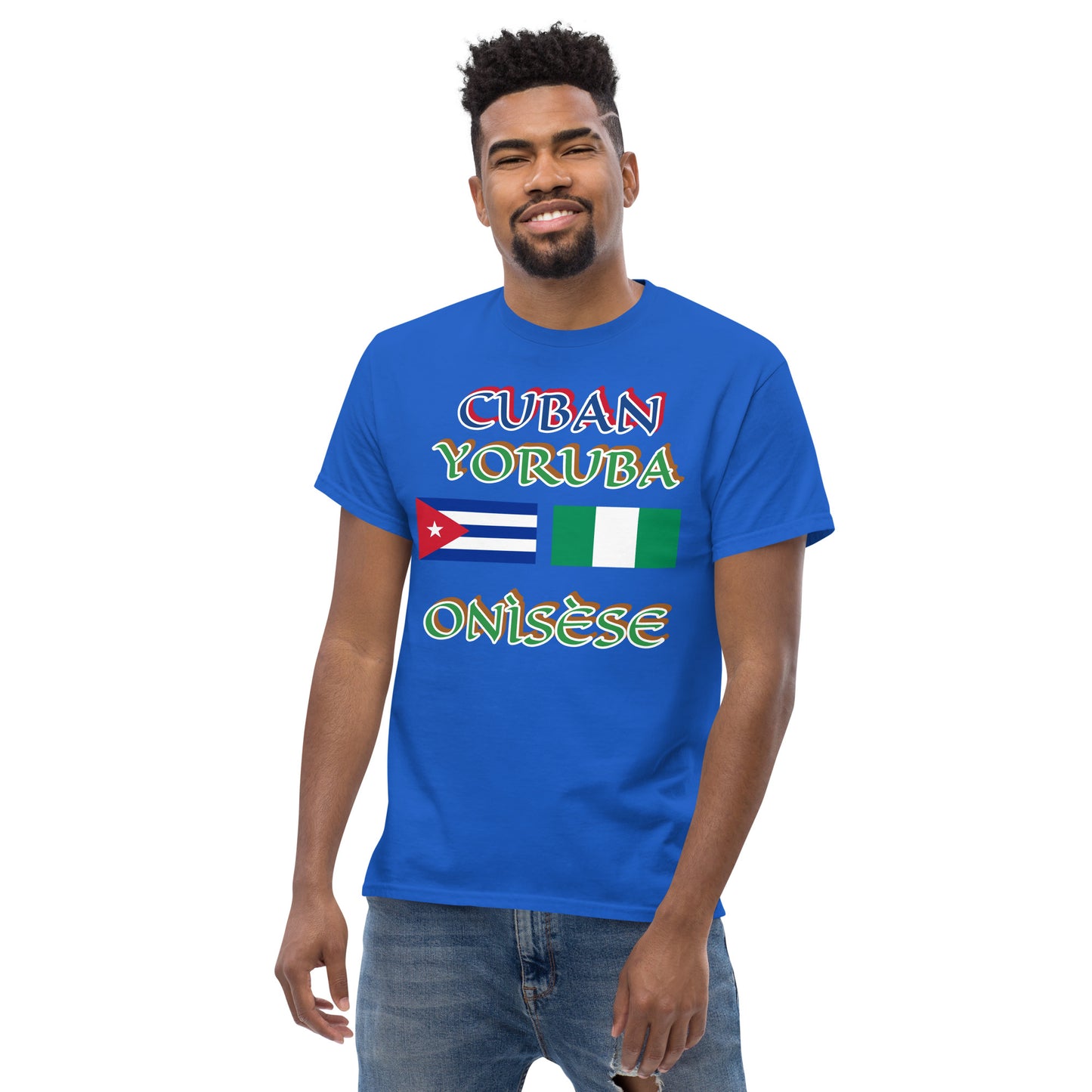 Cuban Yoruba Onisese Dual Flag Unisex classic tee