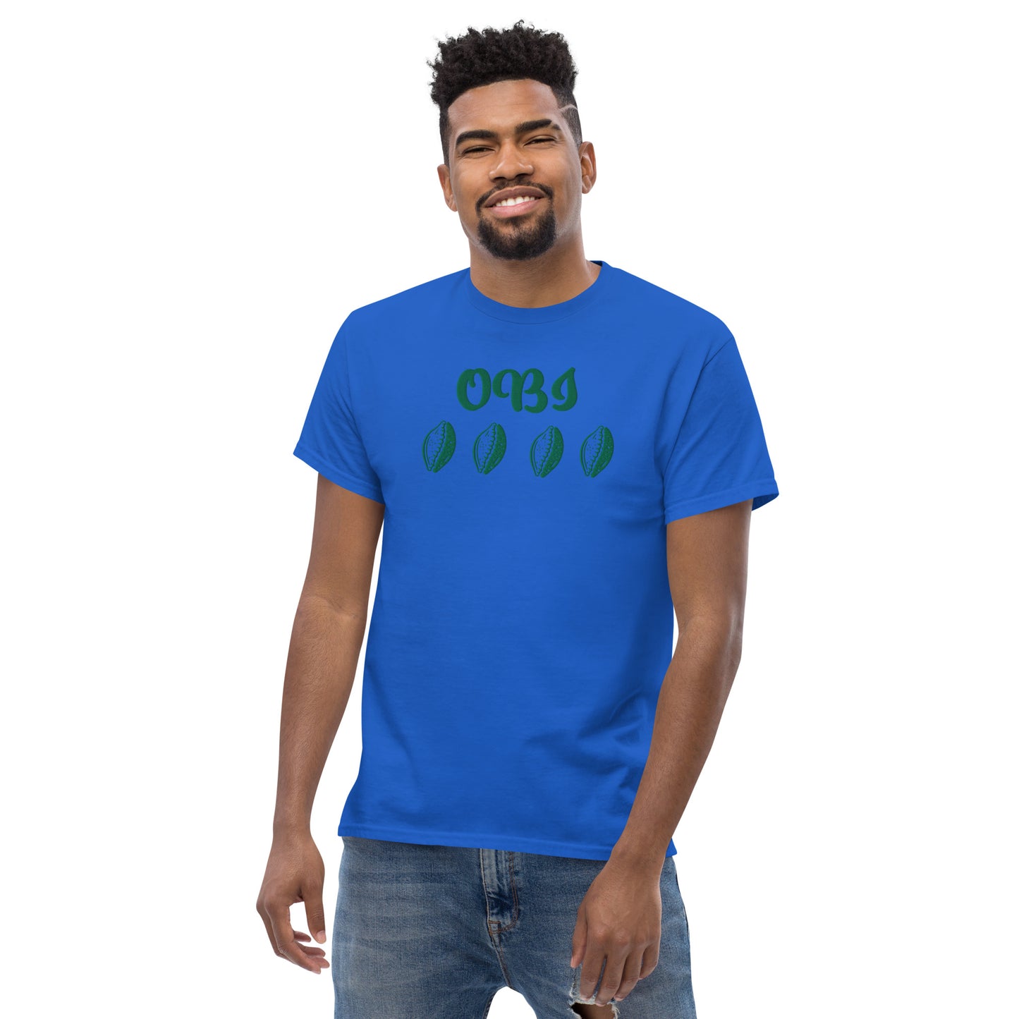 OBI Green Embroidered Unisex classic tee