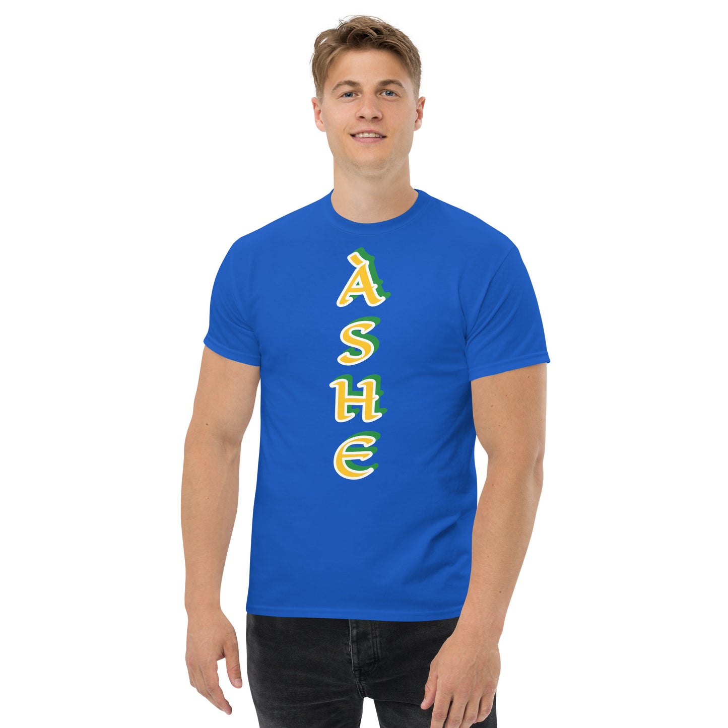 Ashe Lucumi reverse vertical Unisex classic tee