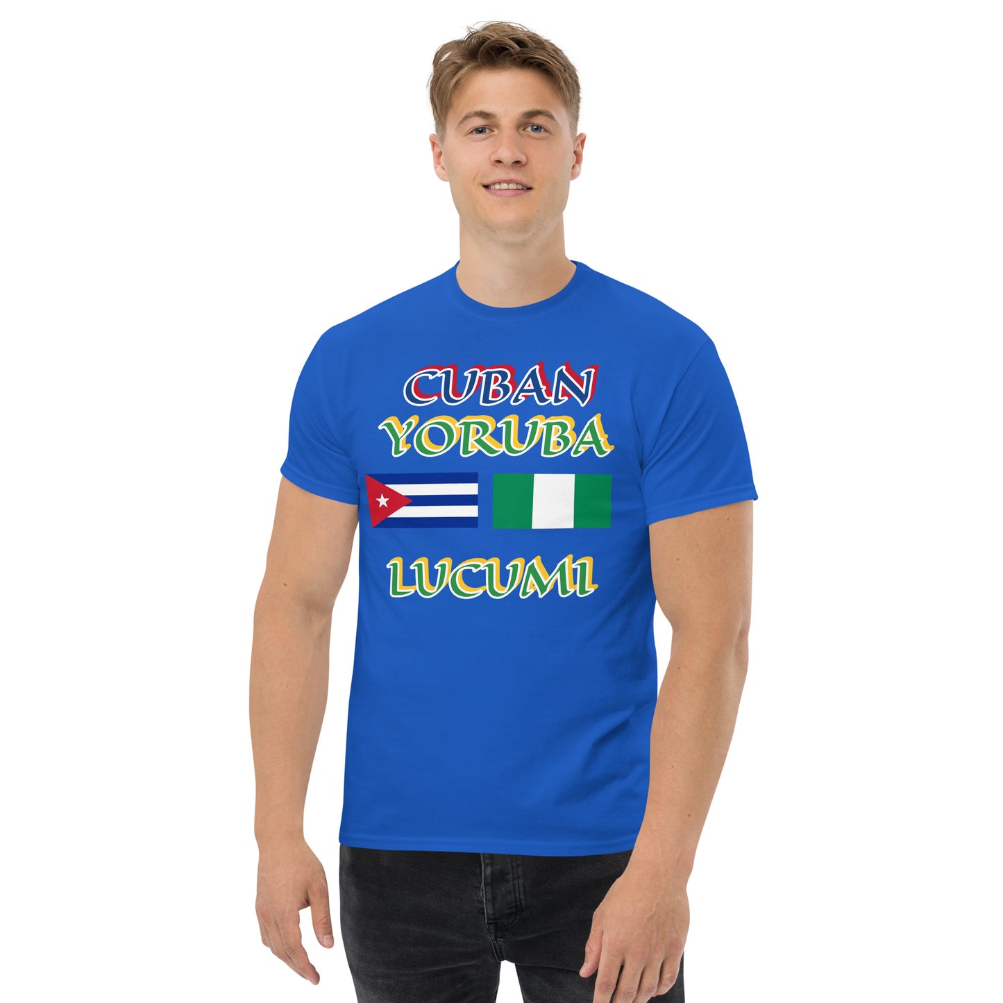 Cuban Yoruba Lucumi Dual Flag Unisex classic tee