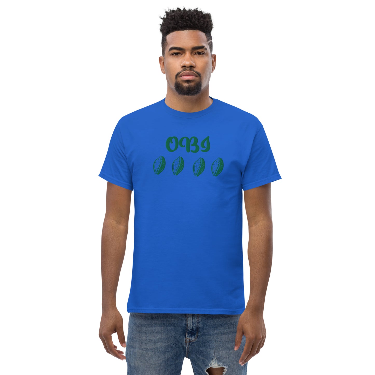 OBI Green Embroidered Unisex classic tee