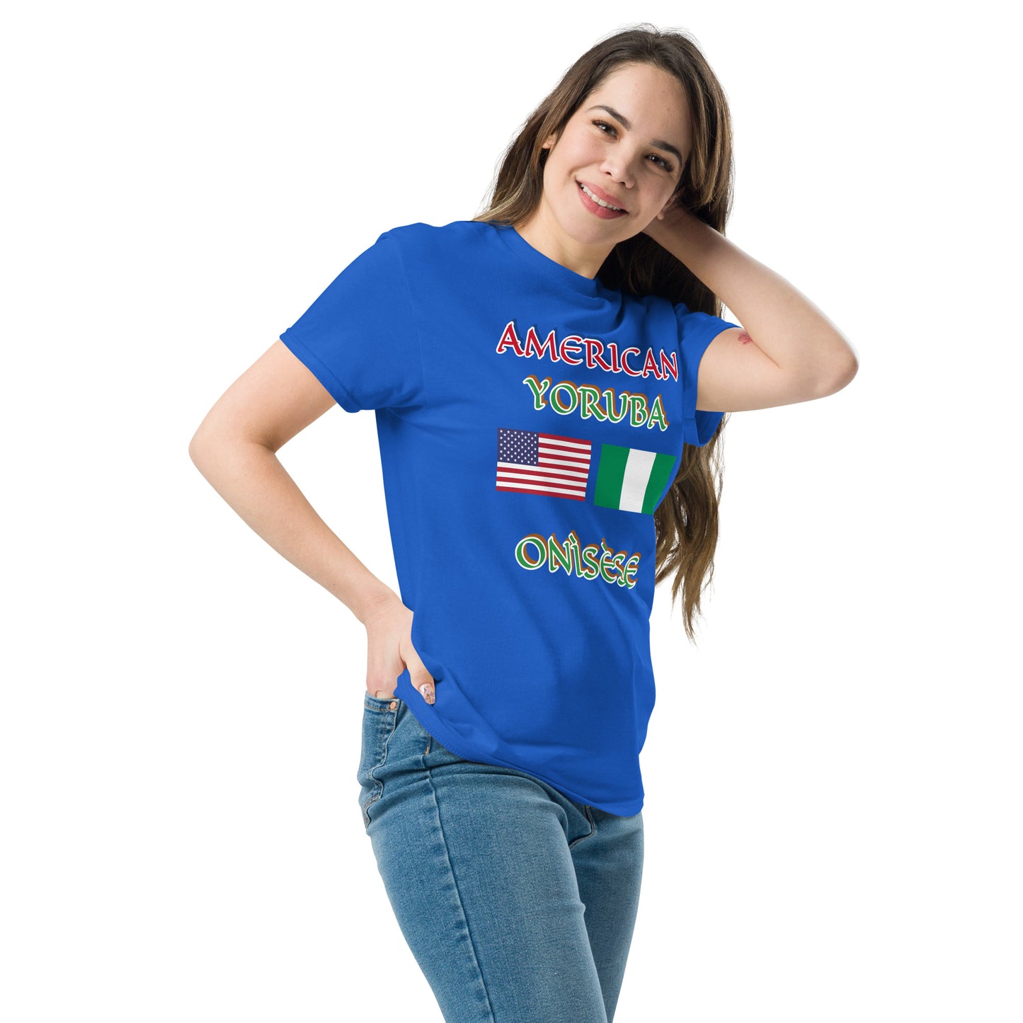 American Yoruba Onisese Dual Flag Unisex classic tee