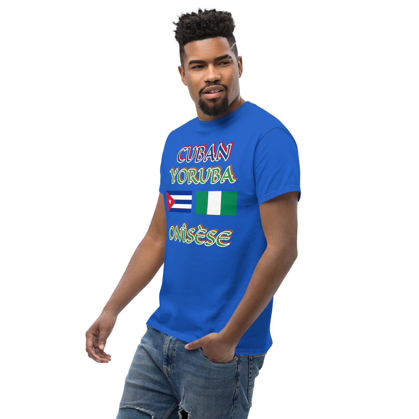 Cuban Yoruba Onisese Dual Flag Unisex classic tee