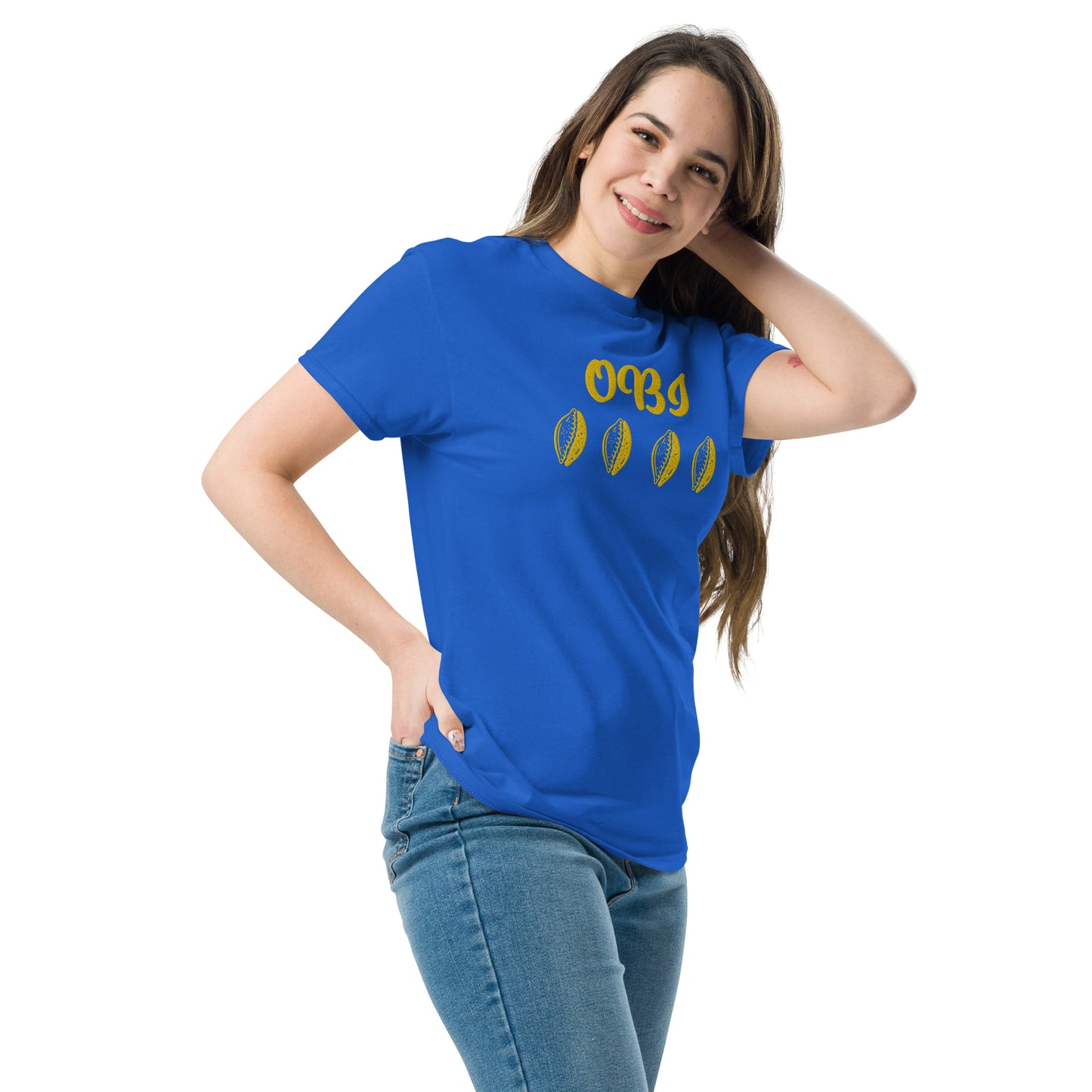 OBI Yellow Embroidered Unisex classic tee