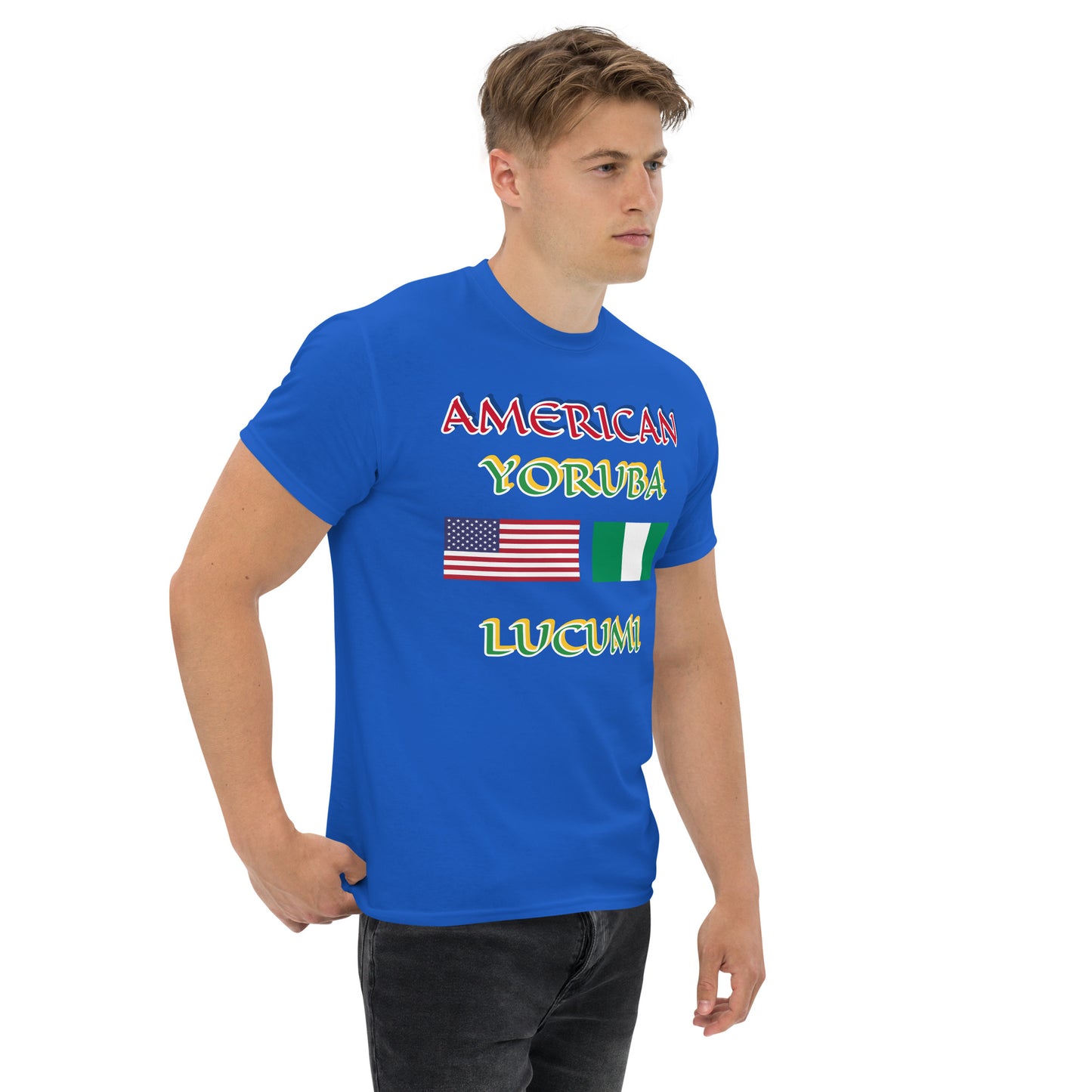 American Yoruba Lucumi Dual Flag Unisex classic tee