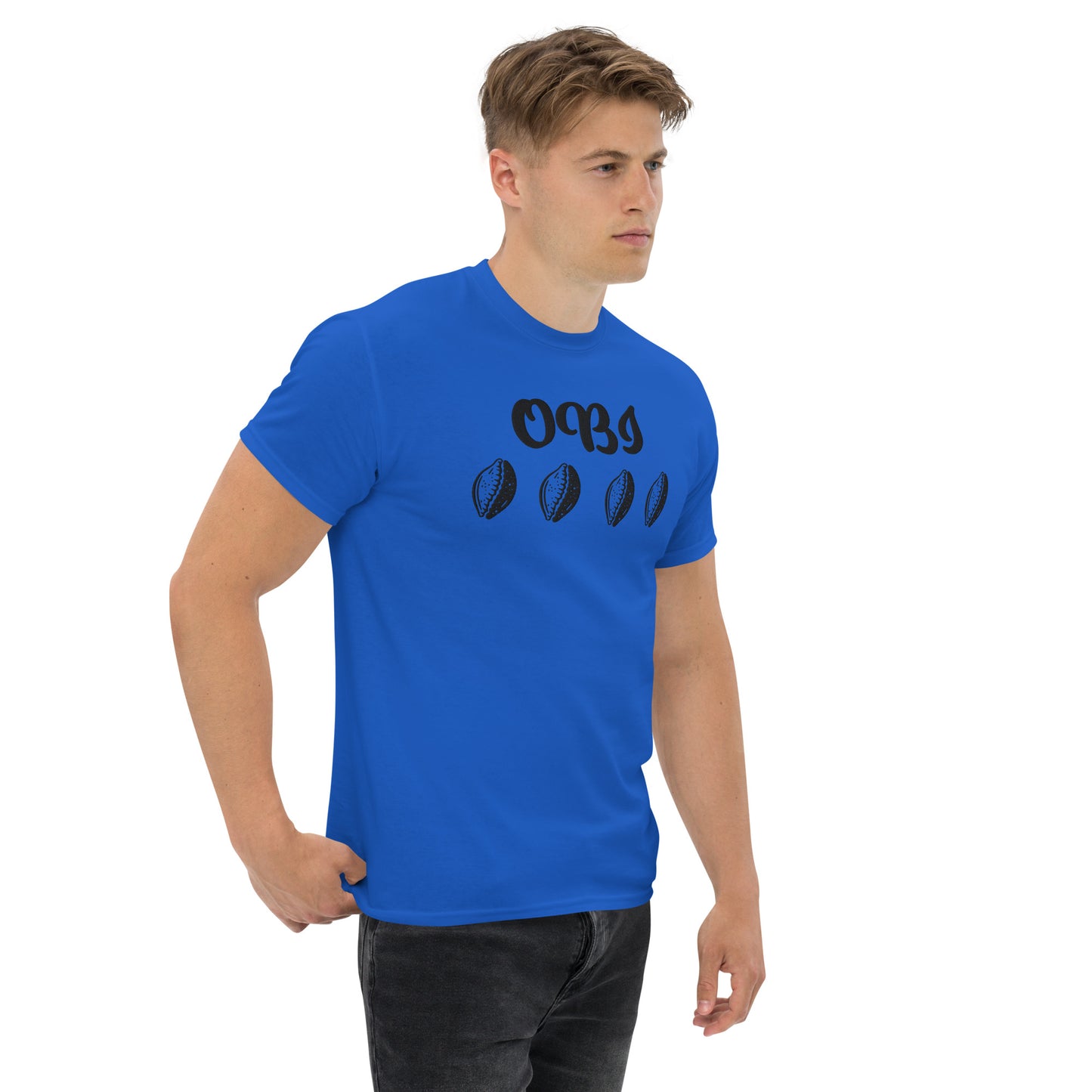 OBI Black Embroidered Unisex classic tee