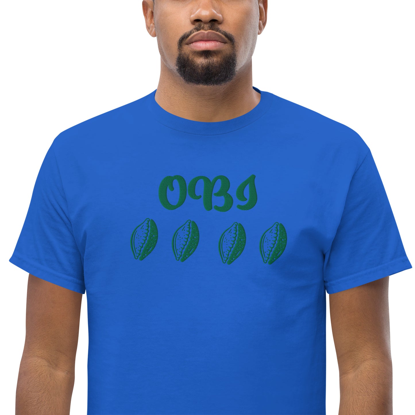 OBI Green Embroidered Unisex classic tee