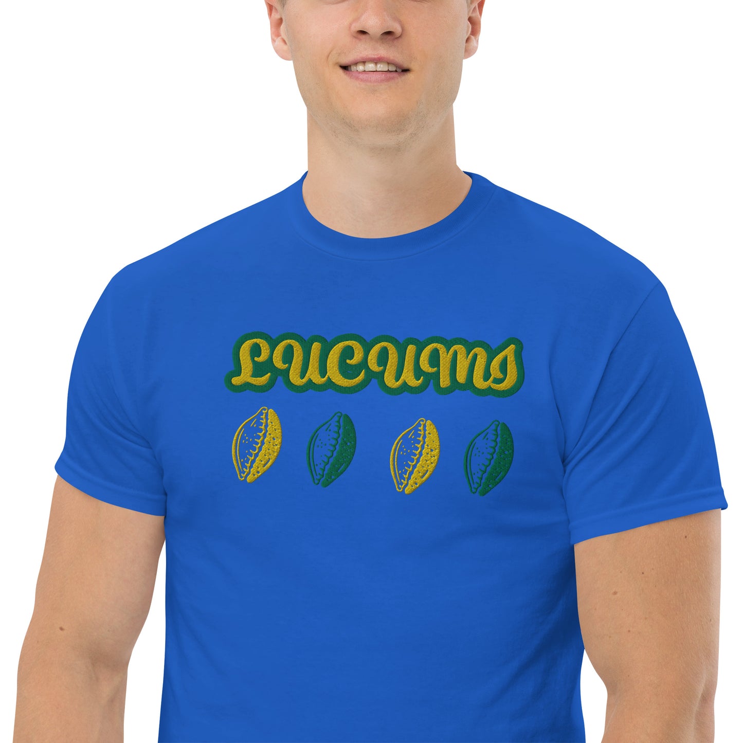 Lucumi Cowrie Reversed Embroidered Unisex classic tee