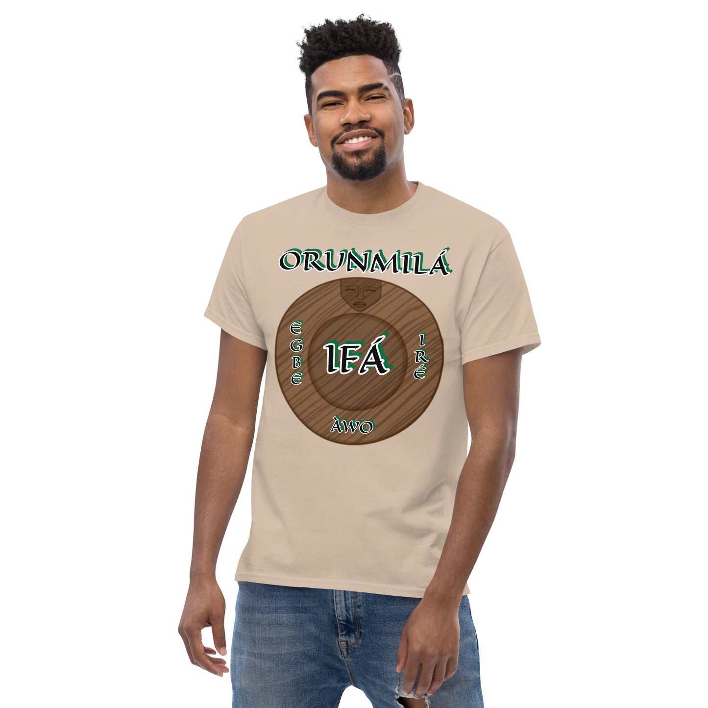 ORUNMILÁ Egbe IRÉ ÀWO Ifa Aje ju Ogun Reverse Unisex classic tee