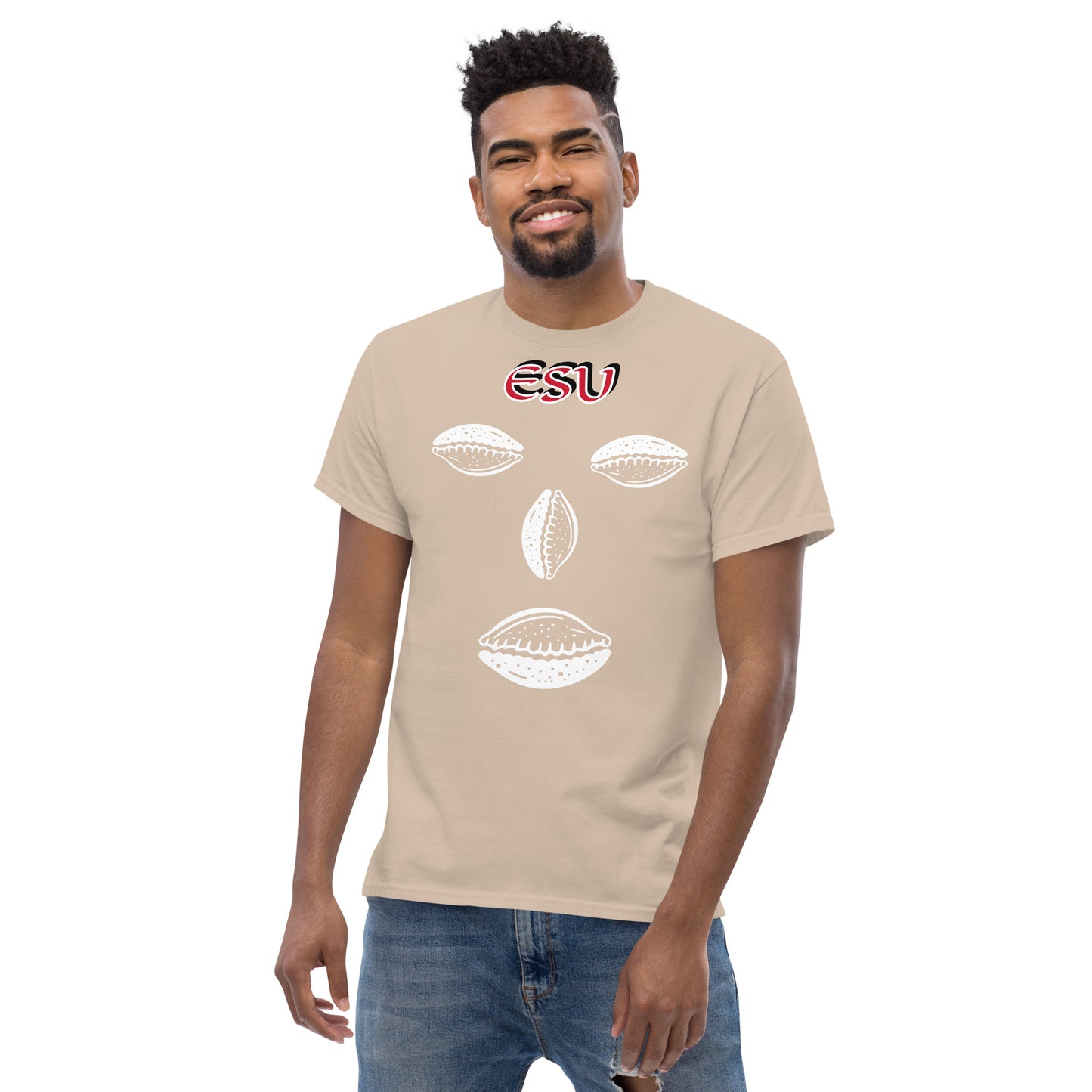 ESU Isese Cowrie White Unisex classic tee