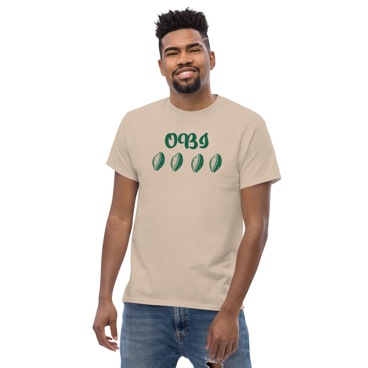 OBI Green Embroidered Unisex classic tee