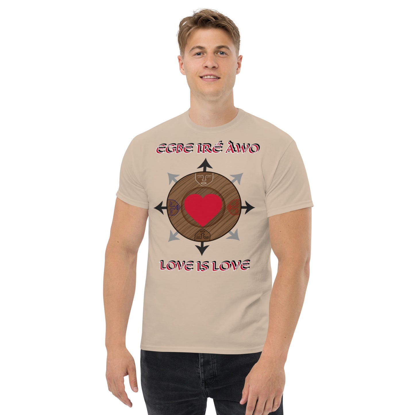 Egbe Ire Awo Logo Love is Love Unisex classic tee