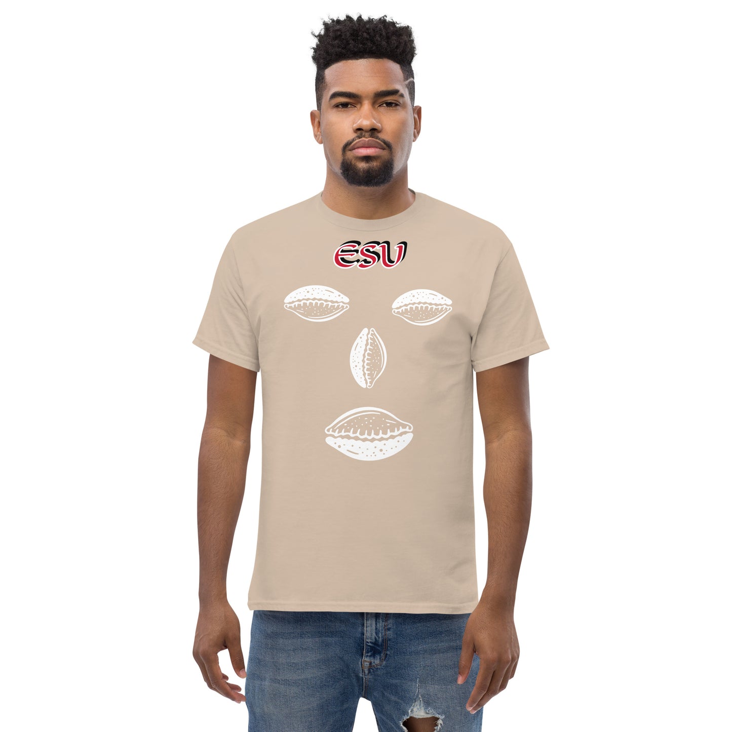 ESU Isese Cowrie White Unisex classic tee