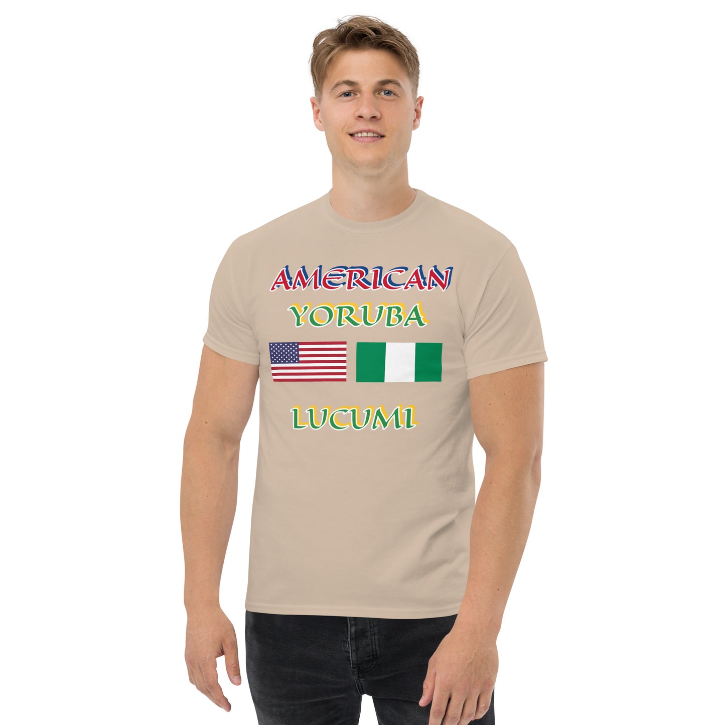 American Yoruba Lucumi Dual Flag Unisex classic tee