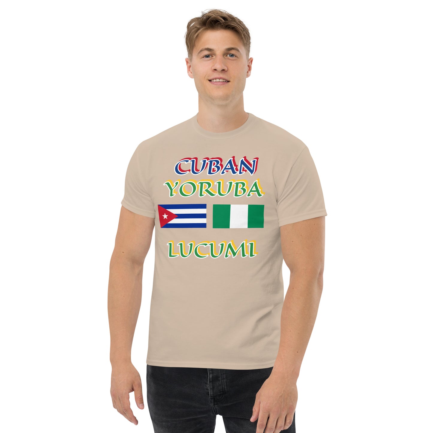 Cuban Yoruba Lucumi Dual Flag Unisex classic tee