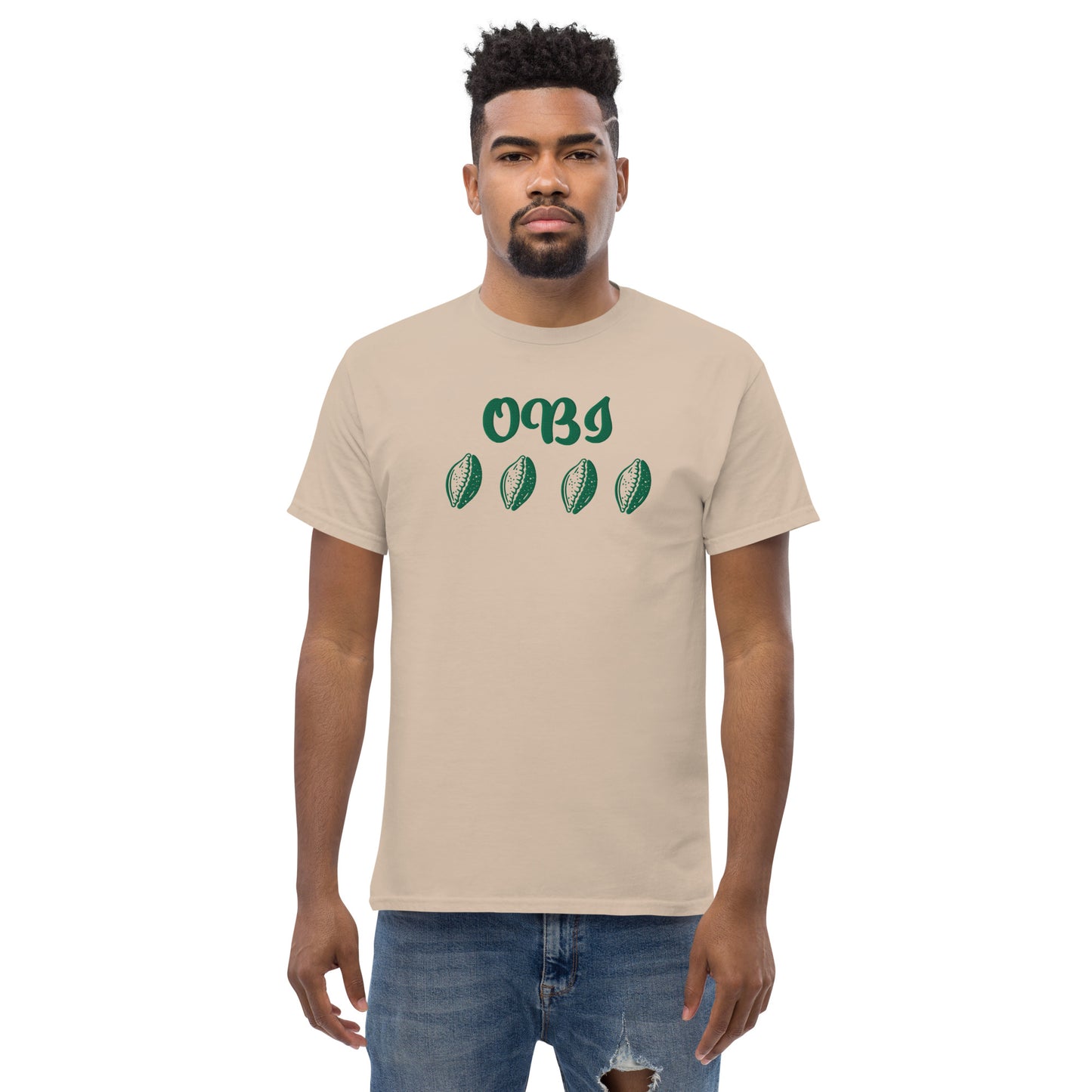 OBI Green Embroidered Unisex classic tee