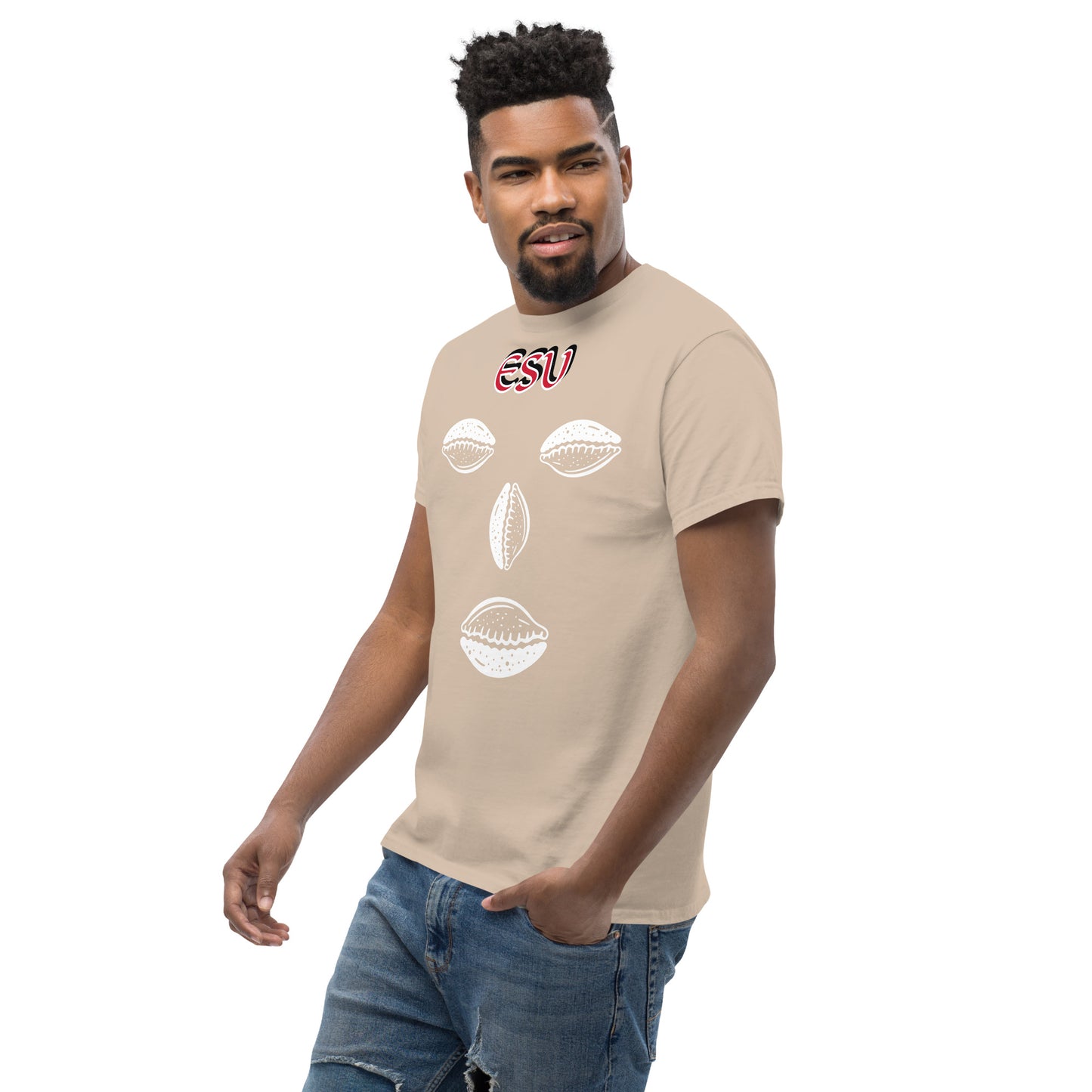 ESU Isese Cowrie White Unisex classic tee