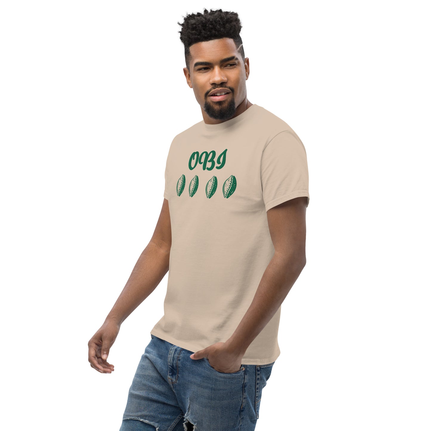 OBI Green Embroidered Unisex classic tee