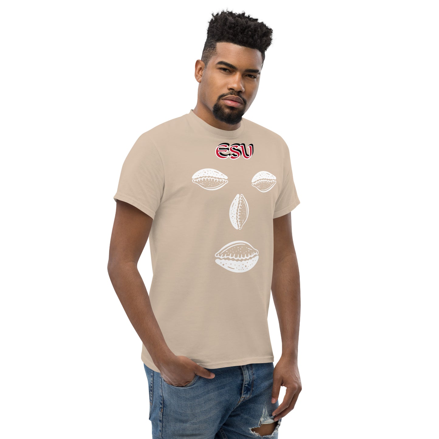 ESU Isese Cowrie White Unisex classic tee