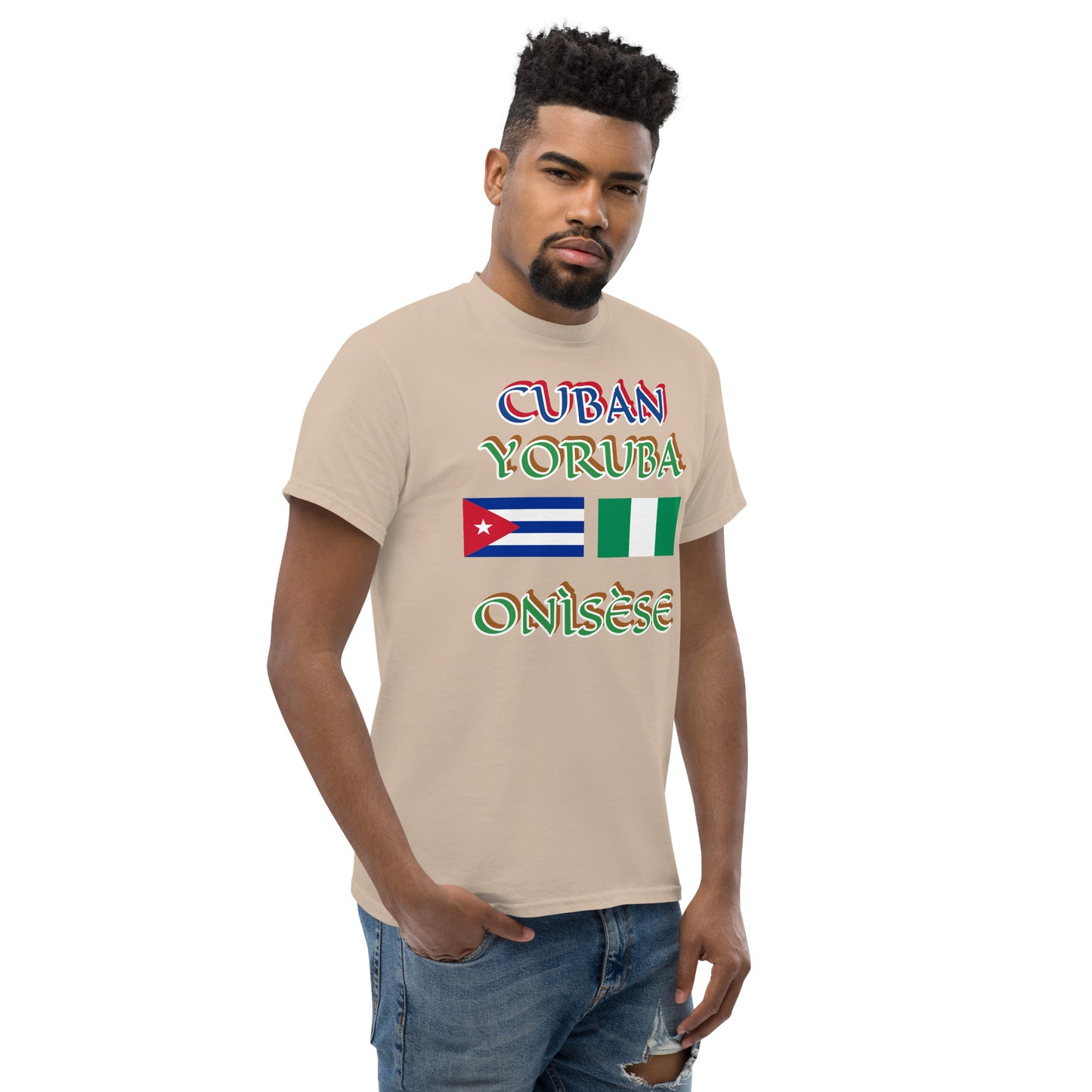 Cuban Yoruba Onisese Dual Flag Unisex classic tee