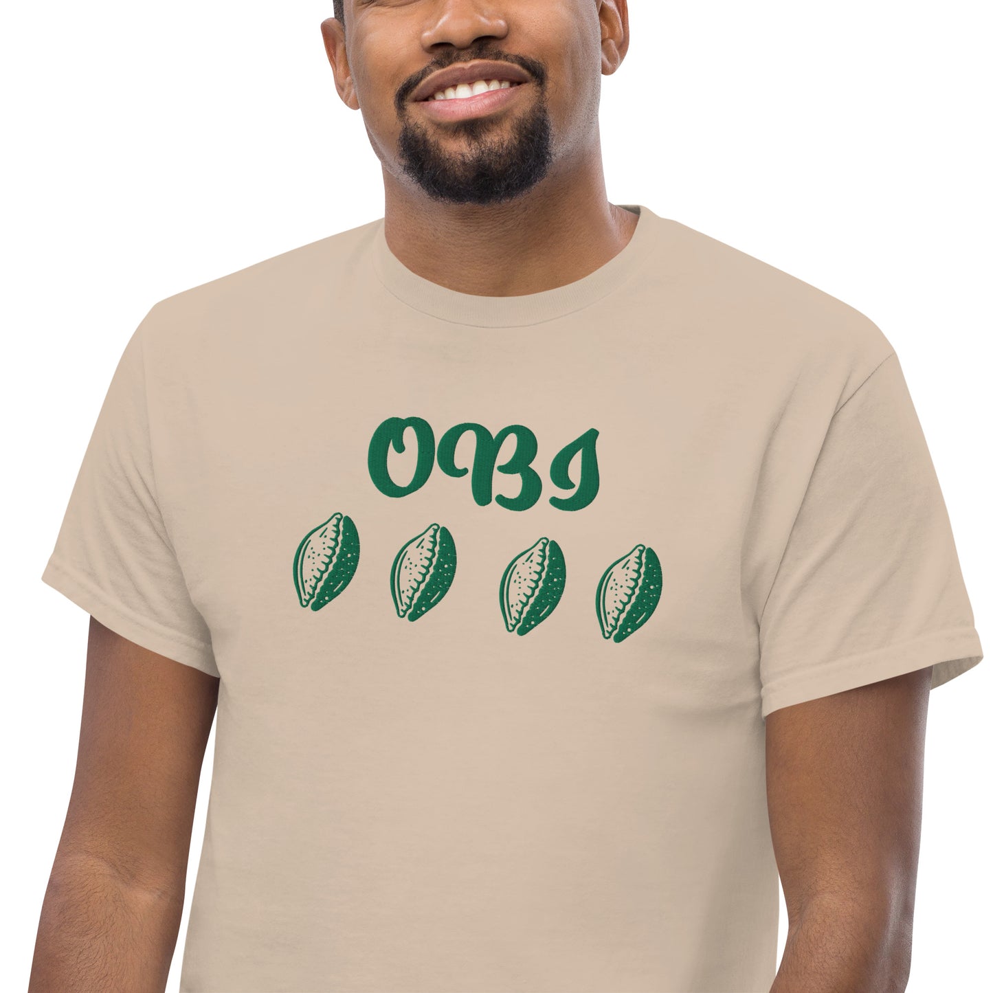 OBI Green Embroidered Unisex classic tee