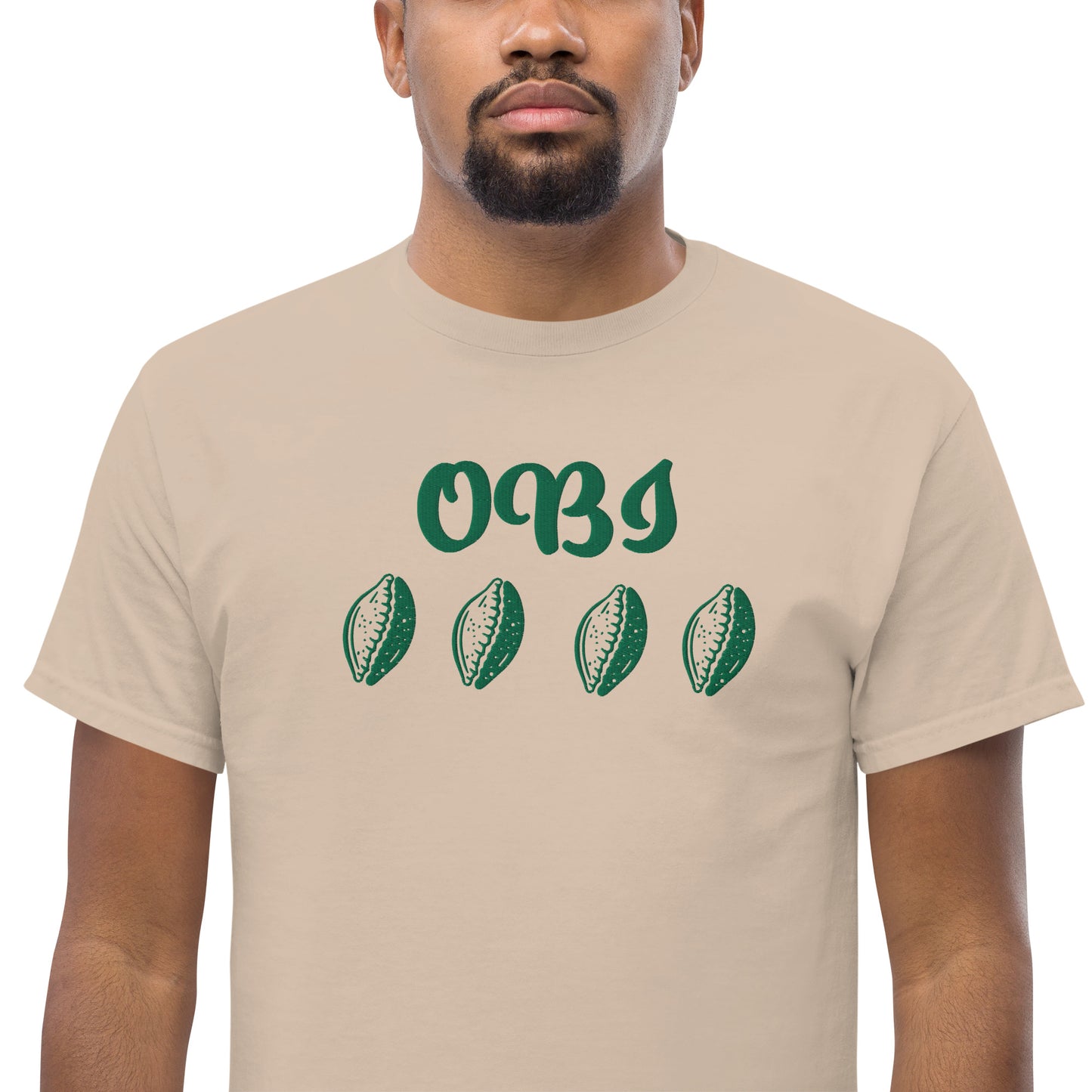 OBI Green Embroidered Unisex classic tee