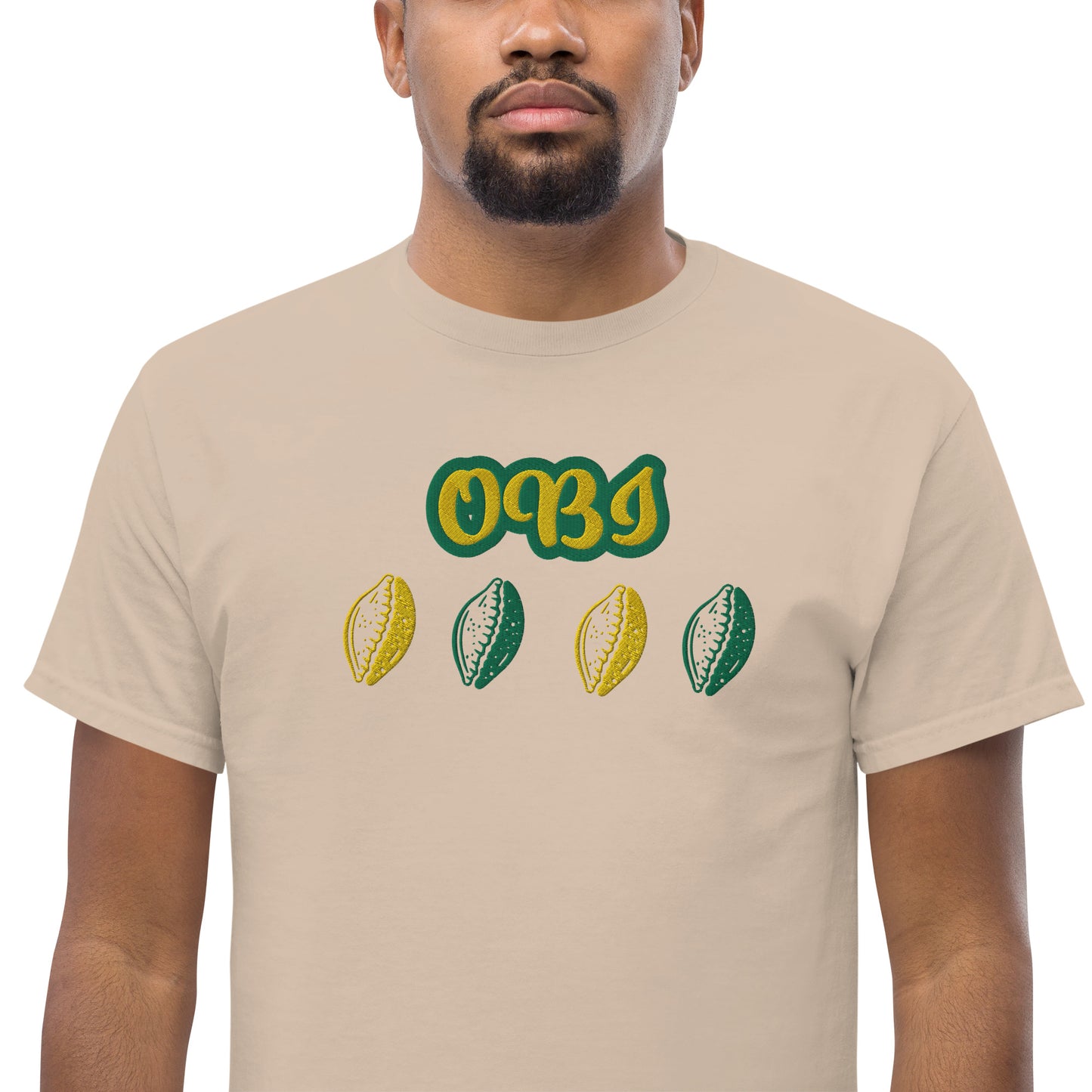 OBI Lucumi Reversed Embroidered Unisex classic tee