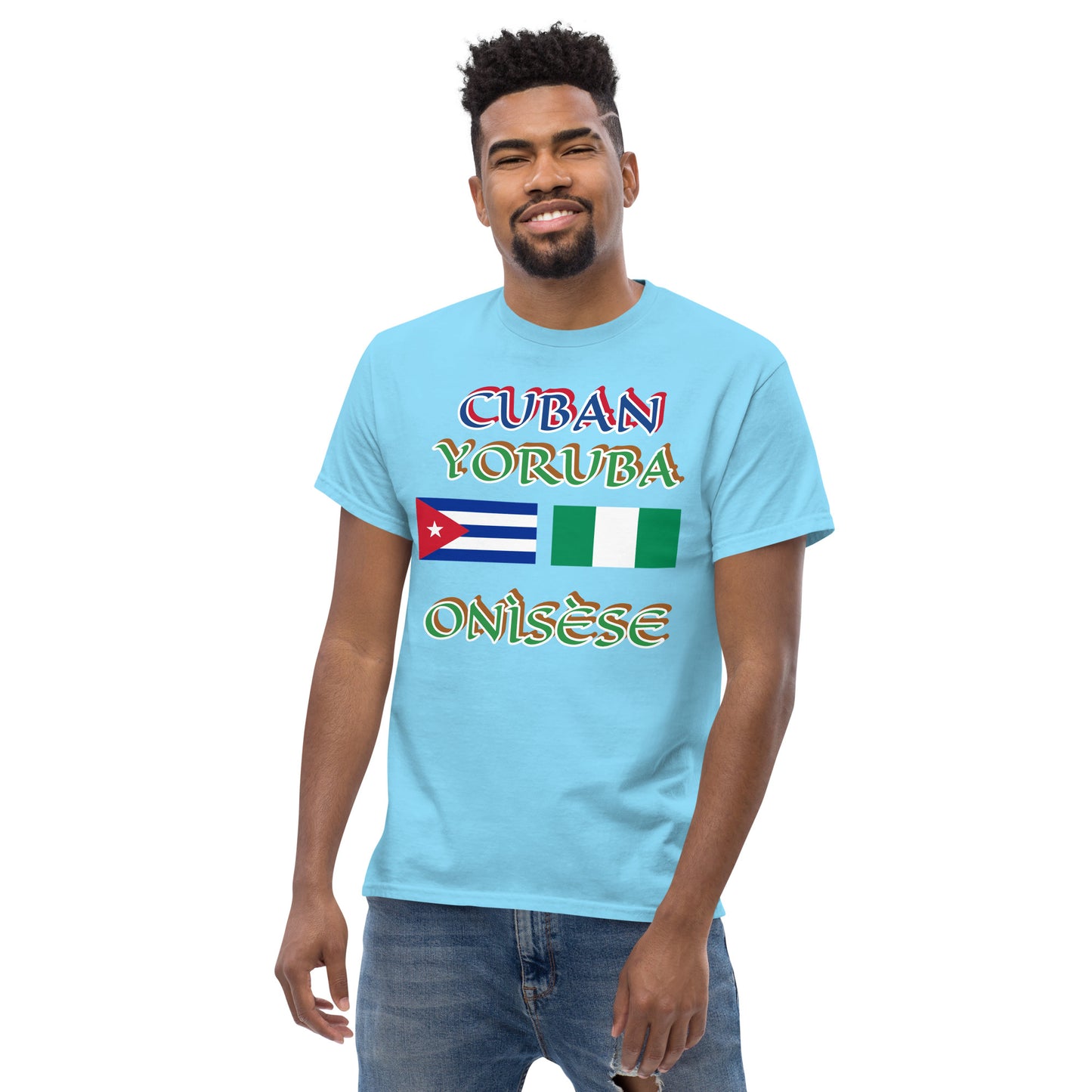 Cuban Yoruba Onisese Dual Flag Unisex classic tee