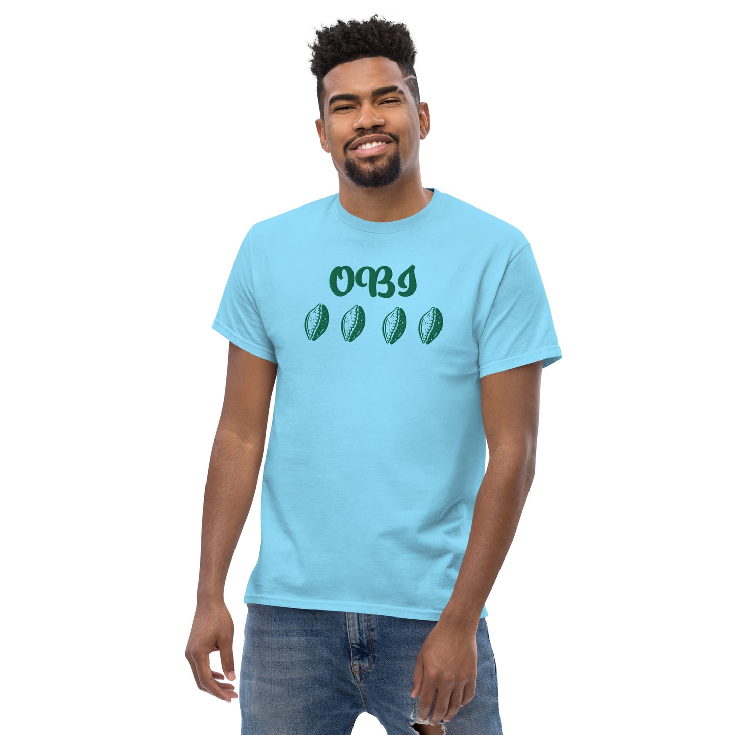 OBI Green Embroidered Unisex classic tee