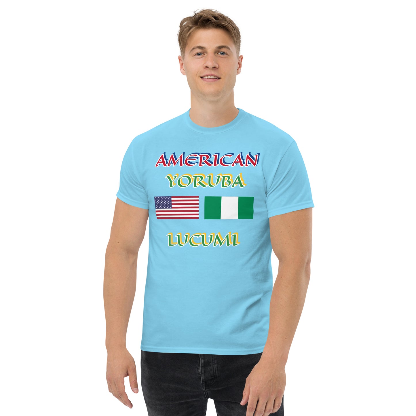 American Yoruba Lucumi Dual Flag Unisex classic tee