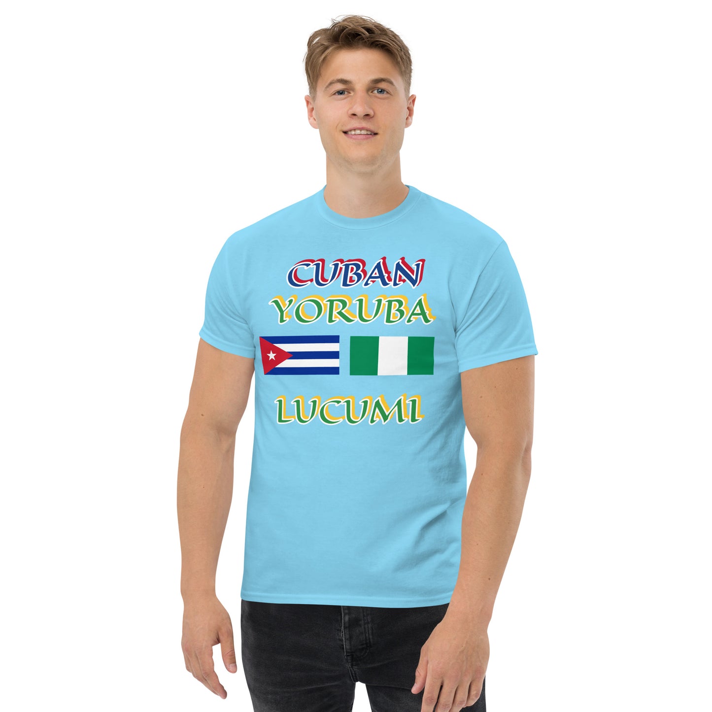 Cuban Yoruba Lucumi Dual Flag Unisex classic tee