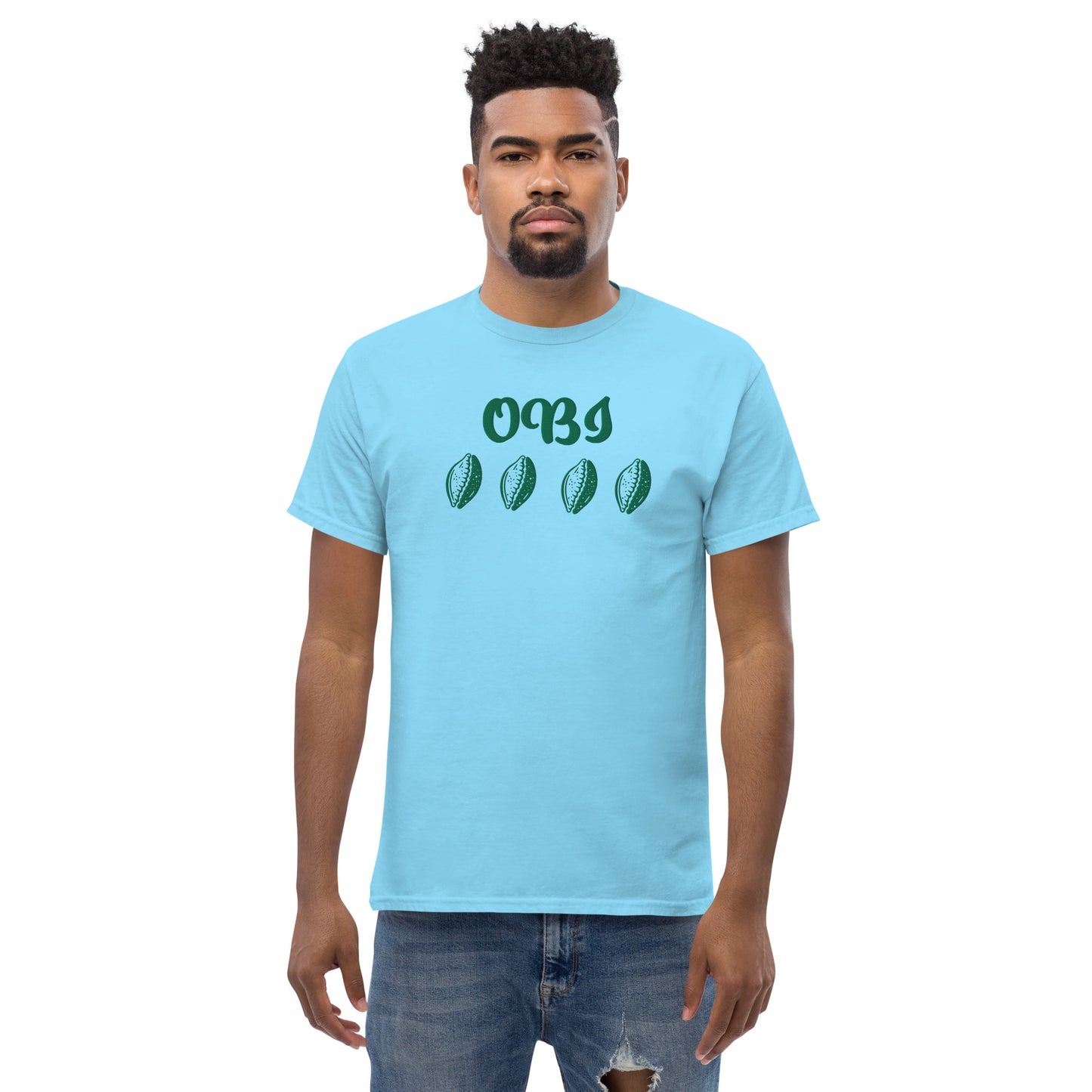 OBI Green Embroidered Unisex classic tee