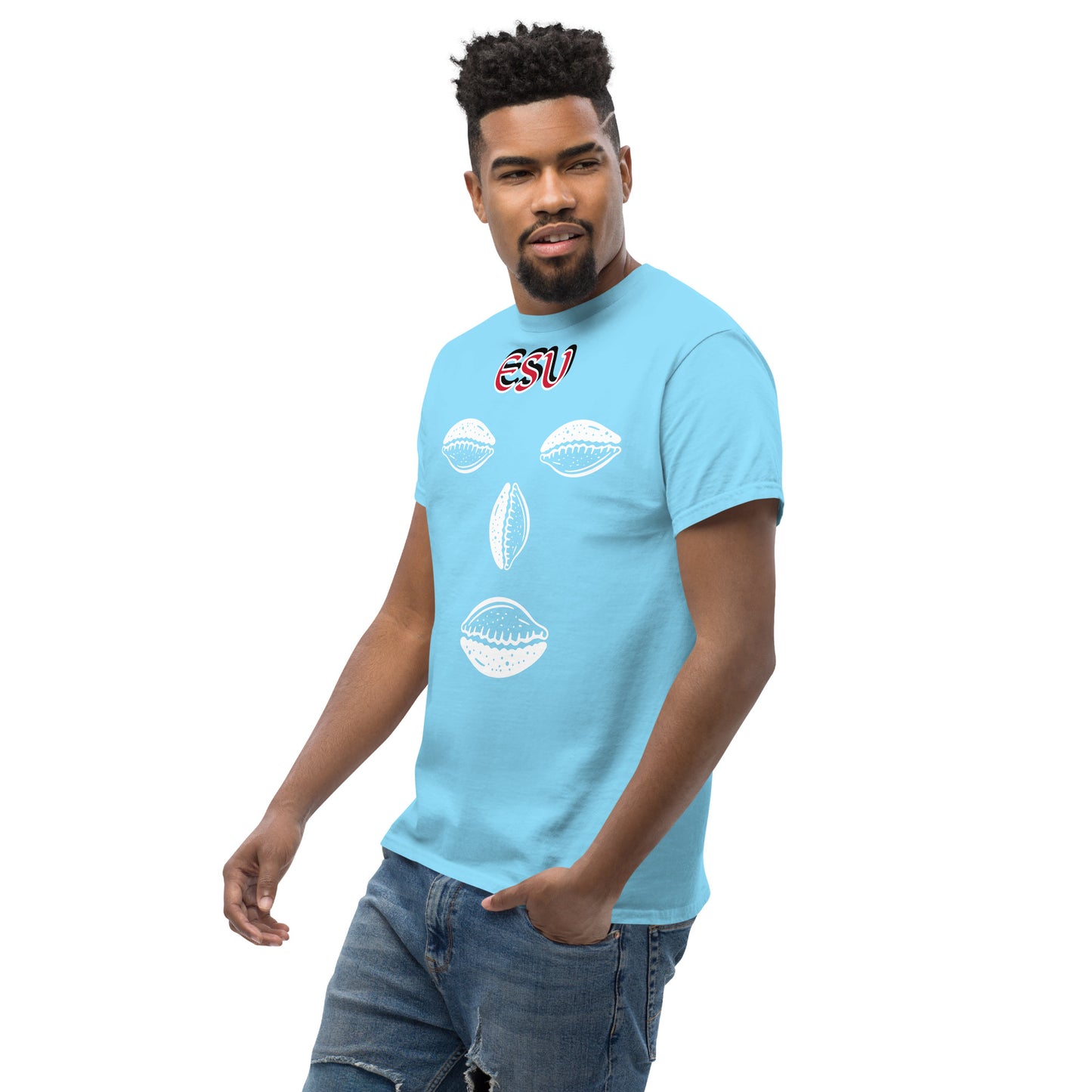 ESU Isese Cowrie White Unisex classic tee