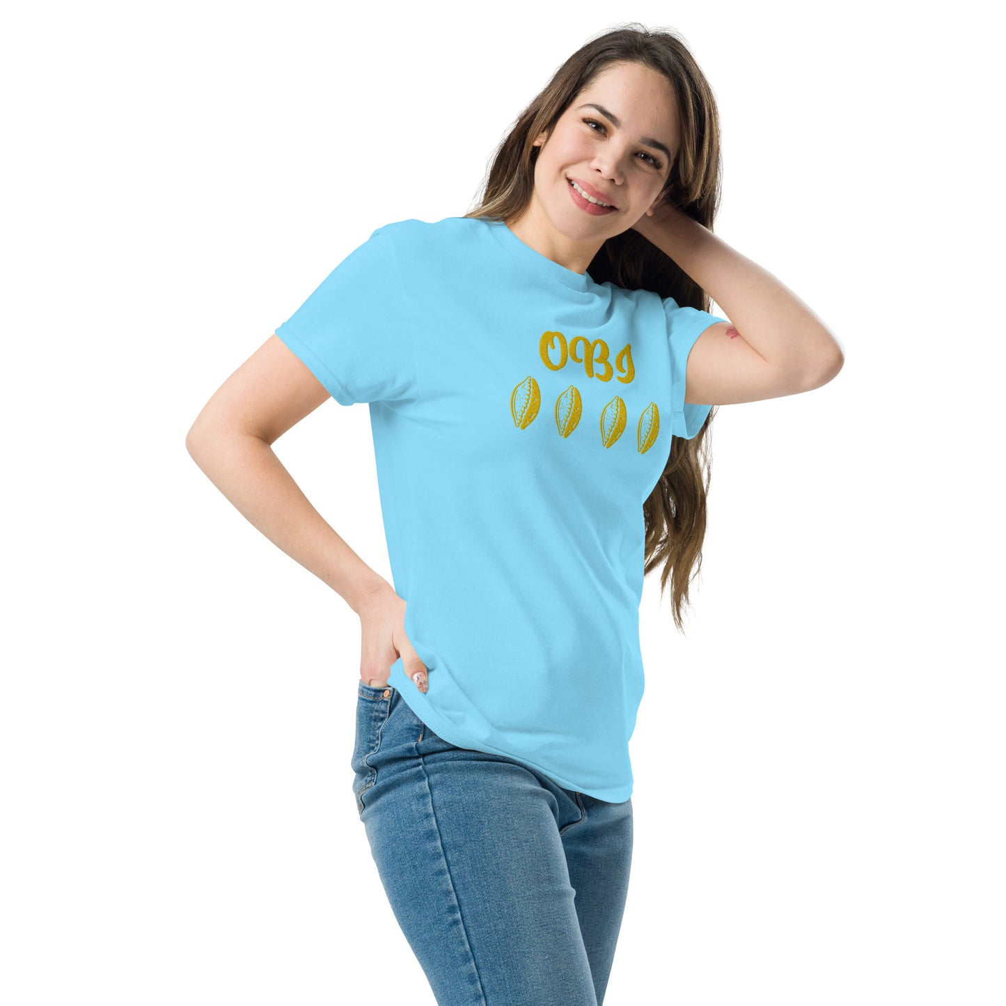 OBI Yellow Embroidered Unisex classic tee