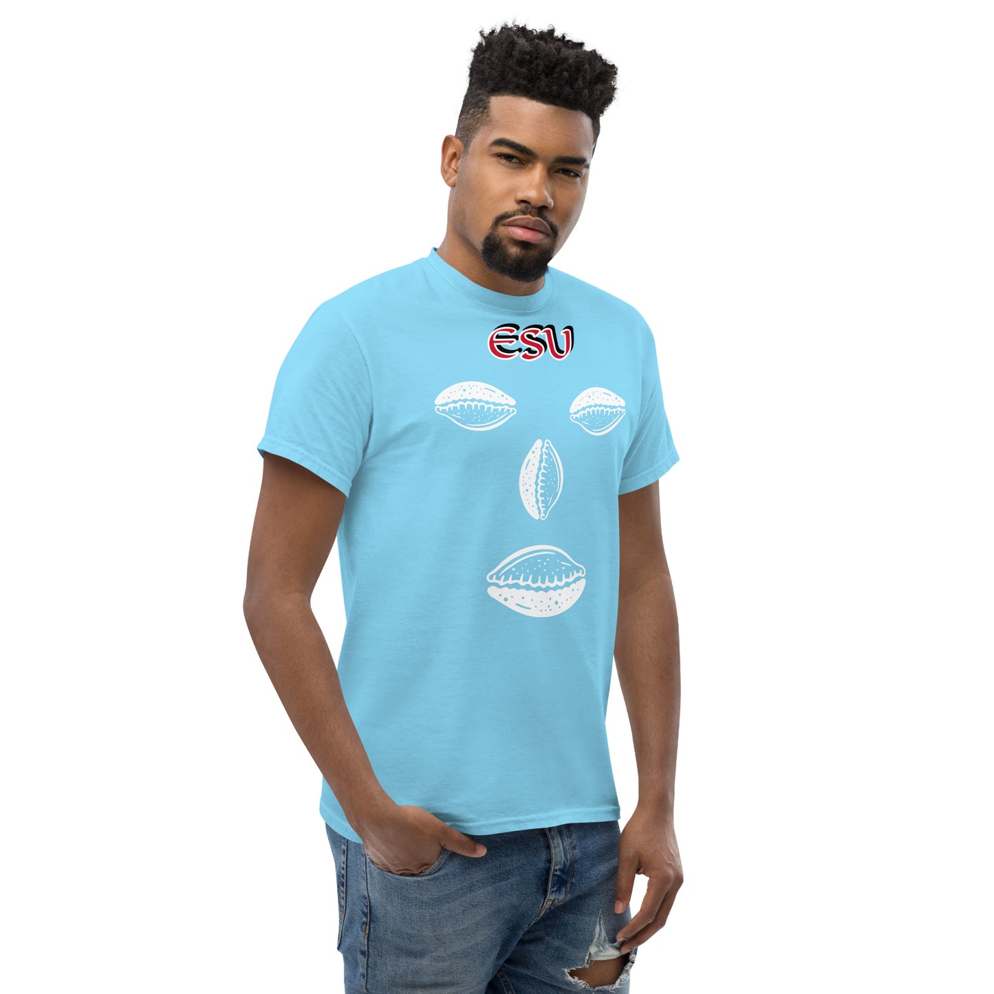 ESU Isese Cowrie White Unisex classic tee