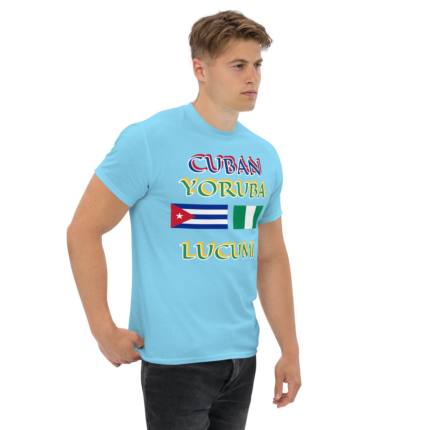 Cuban Yoruba Lucumi Dual Flag Unisex classic tee