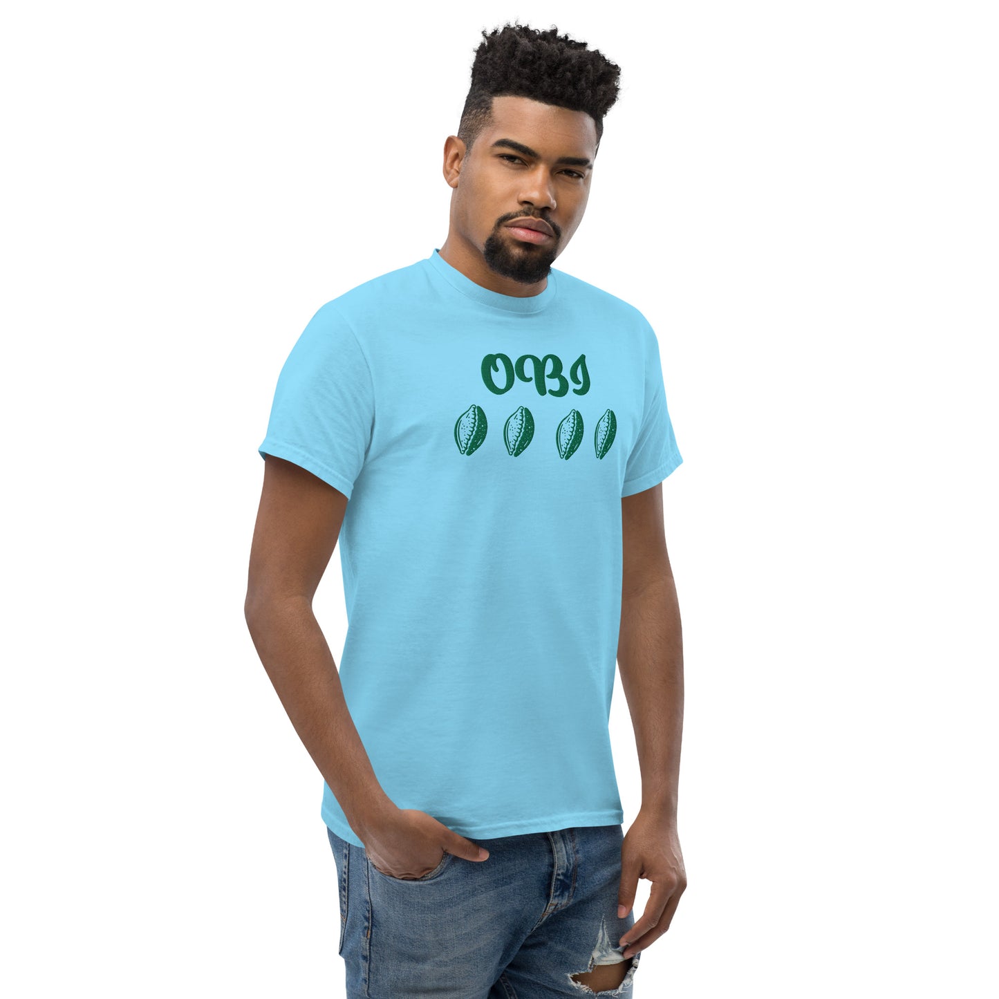 OBI Green Embroidered Unisex classic tee