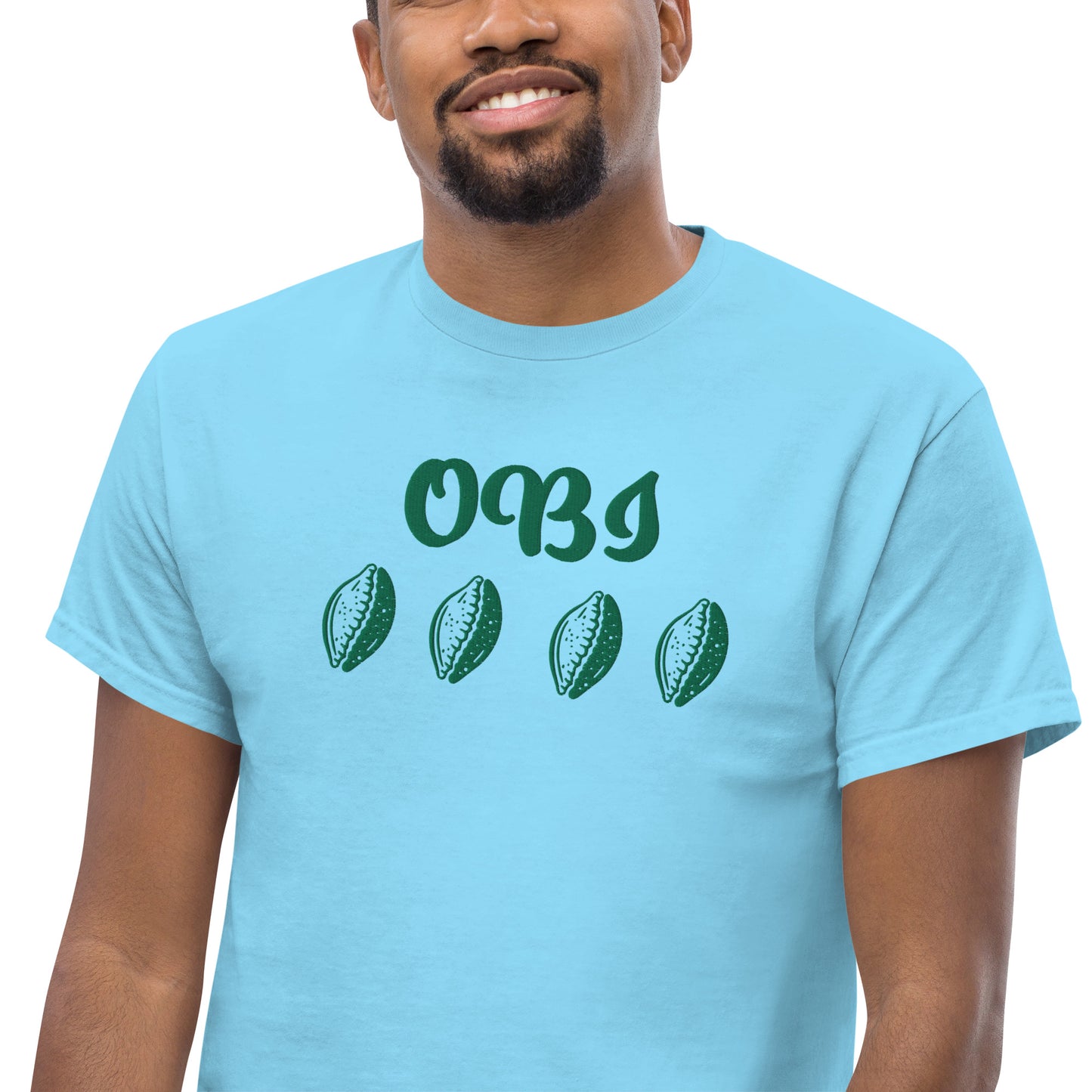 OBI Green Embroidered Unisex classic tee