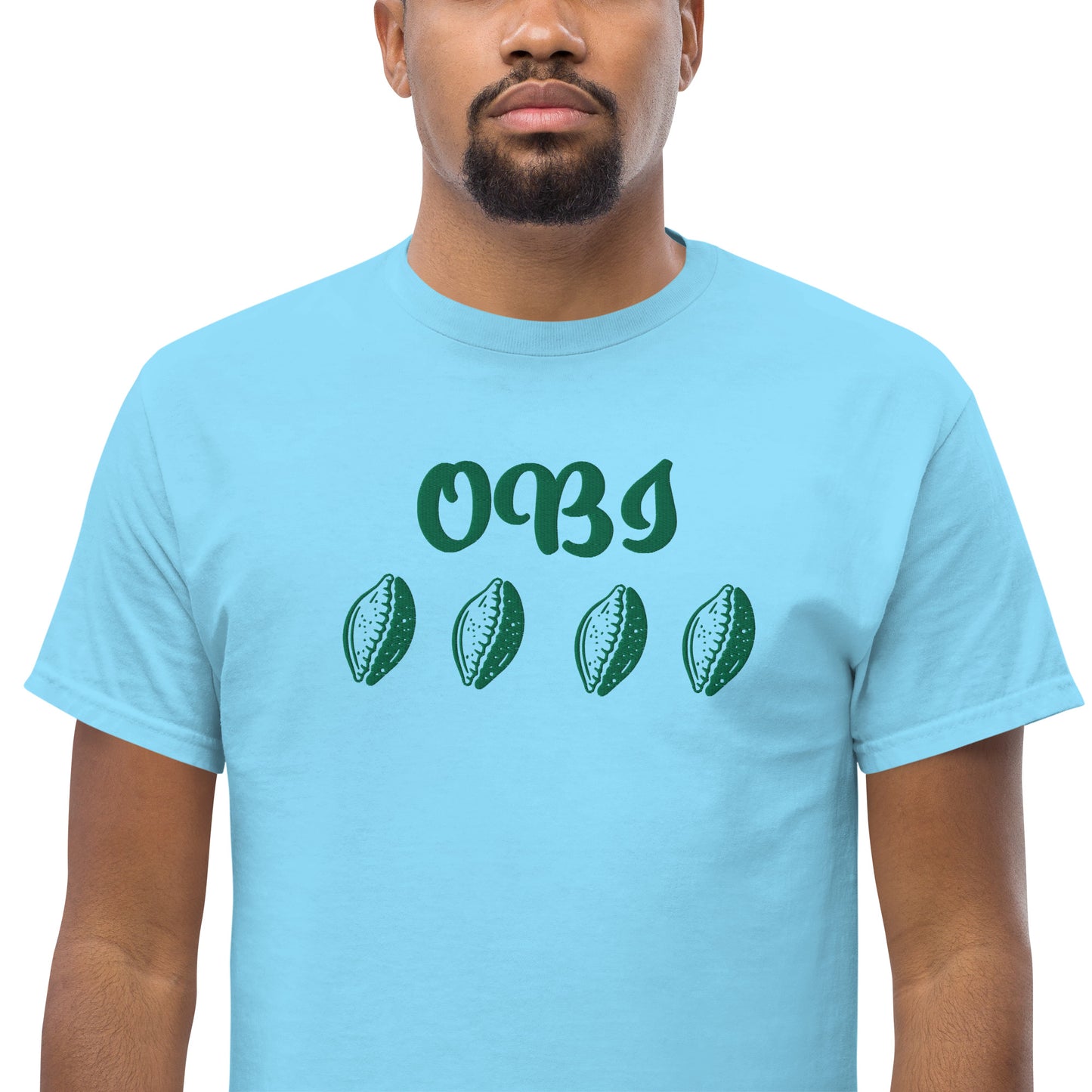 OBI Green Embroidered Unisex classic tee