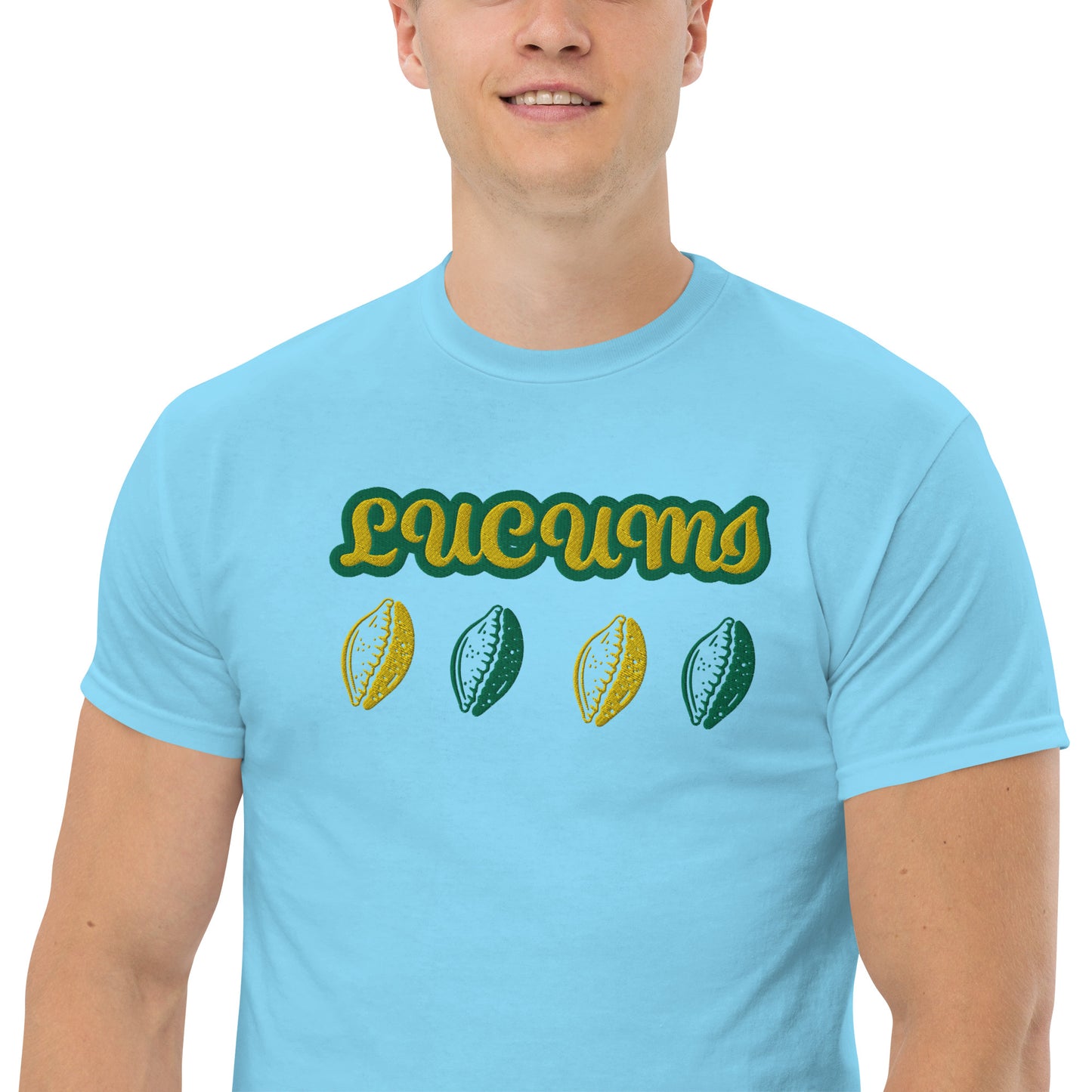 Lucumi Cowrie Reversed Embroidered Unisex classic tee