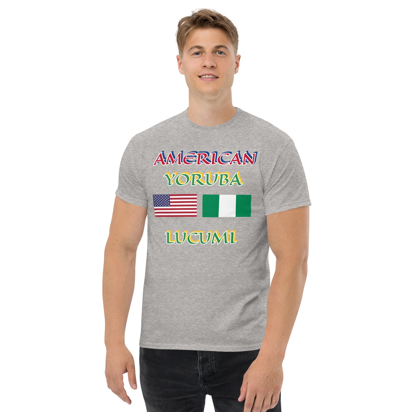 American Yoruba Lucumi Dual Flag Unisex classic tee