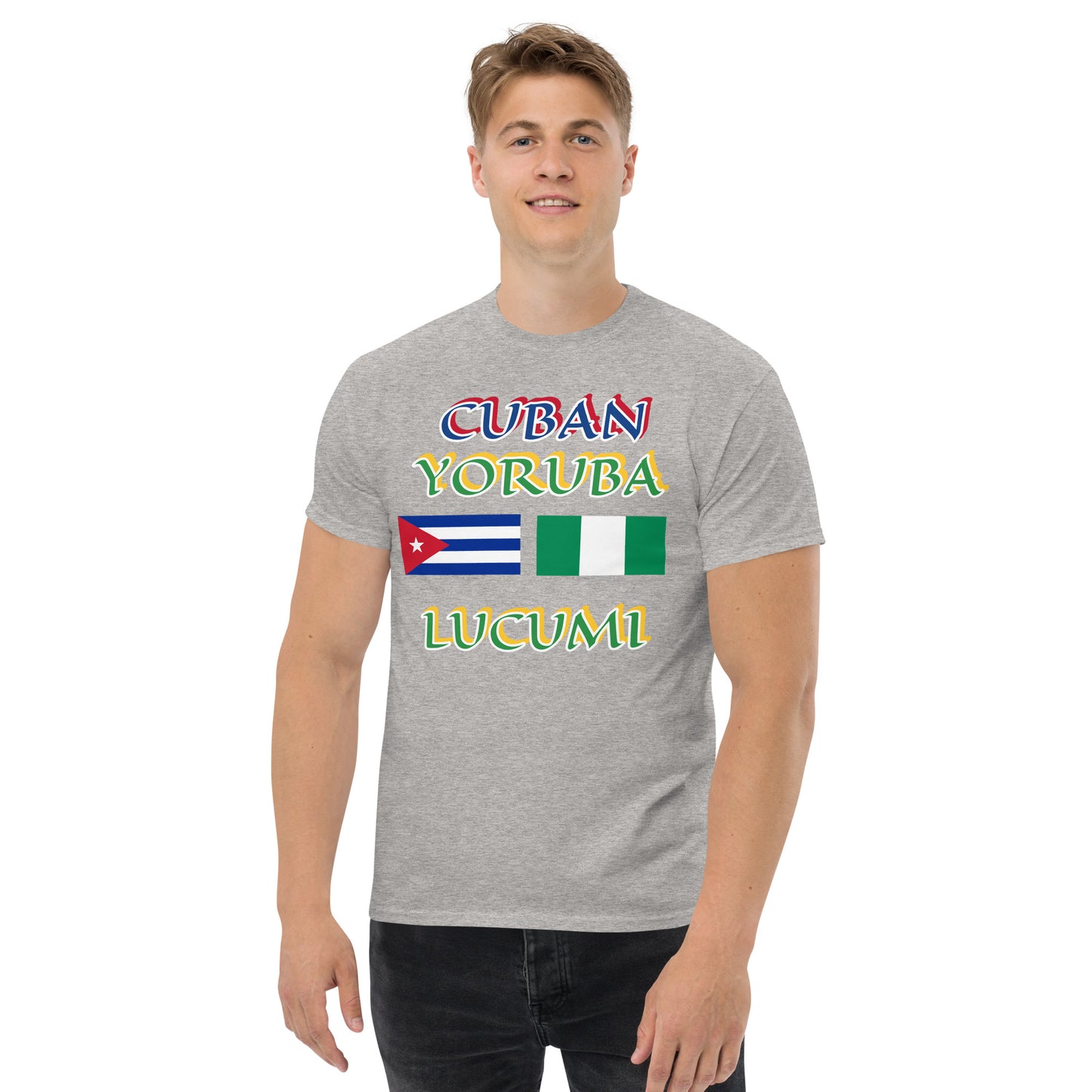 Cuban Yoruba Lucumi Dual Flag Unisex classic tee