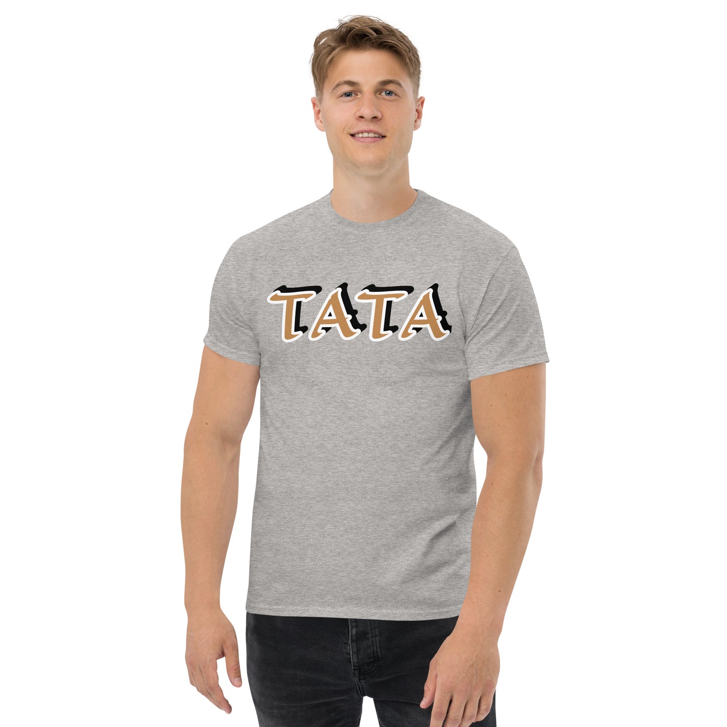 TATA Gold/Black Unisex classic tee