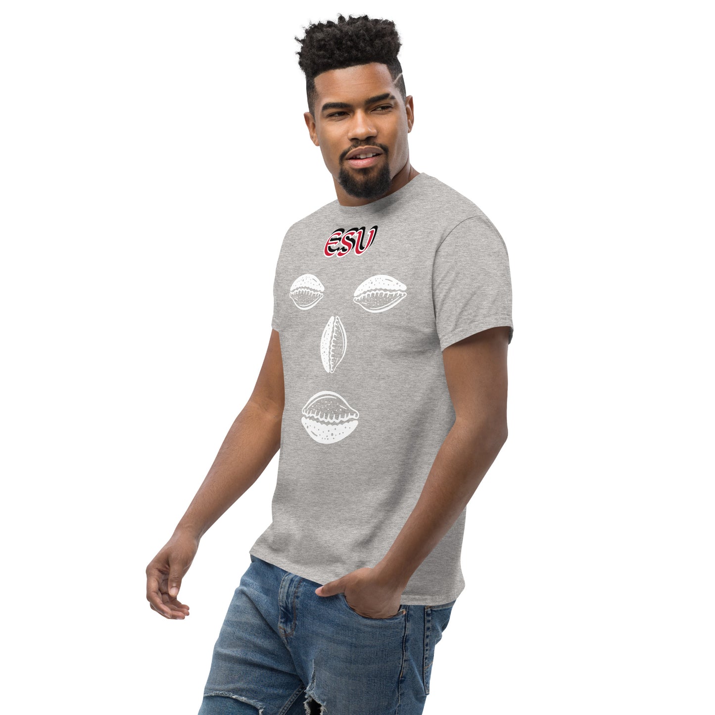 ESU Isese Cowrie White Unisex classic tee