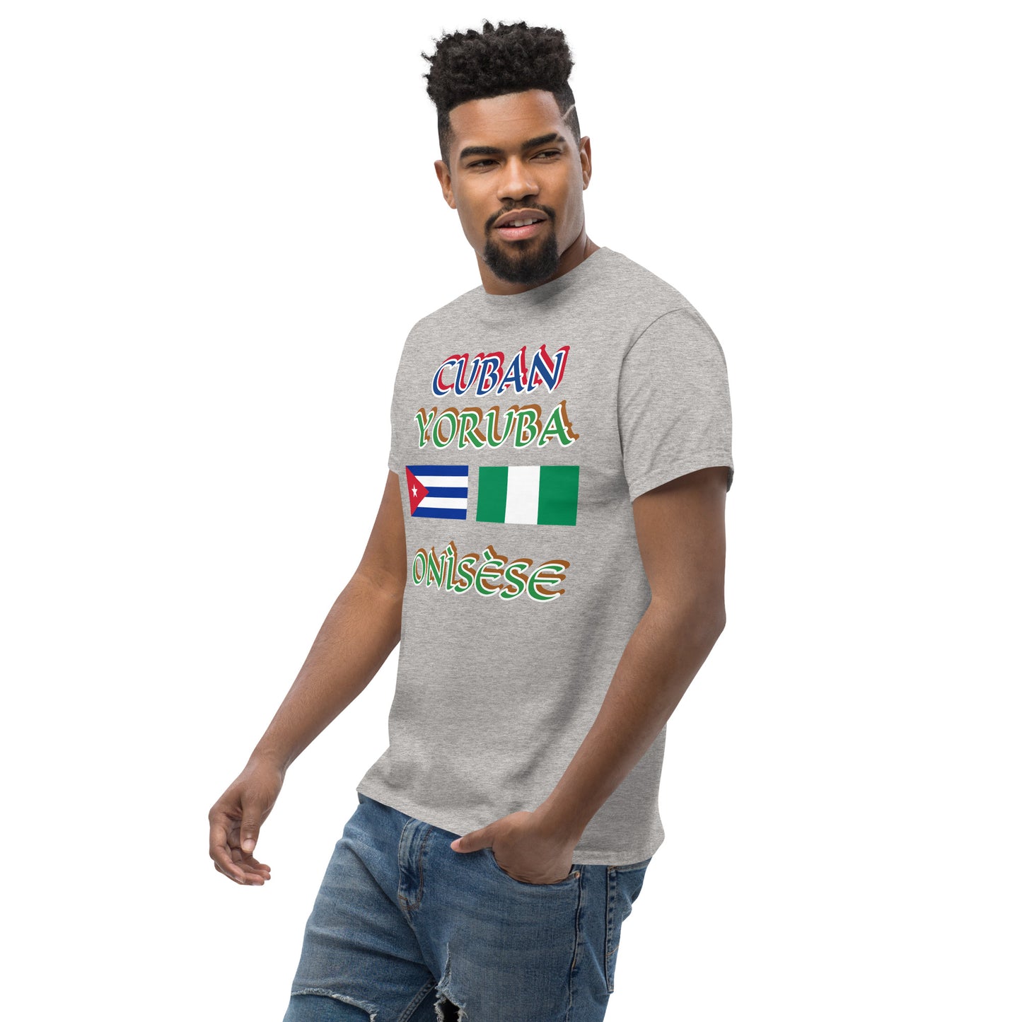 Cuban Yoruba Onisese Dual Flag Unisex classic tee